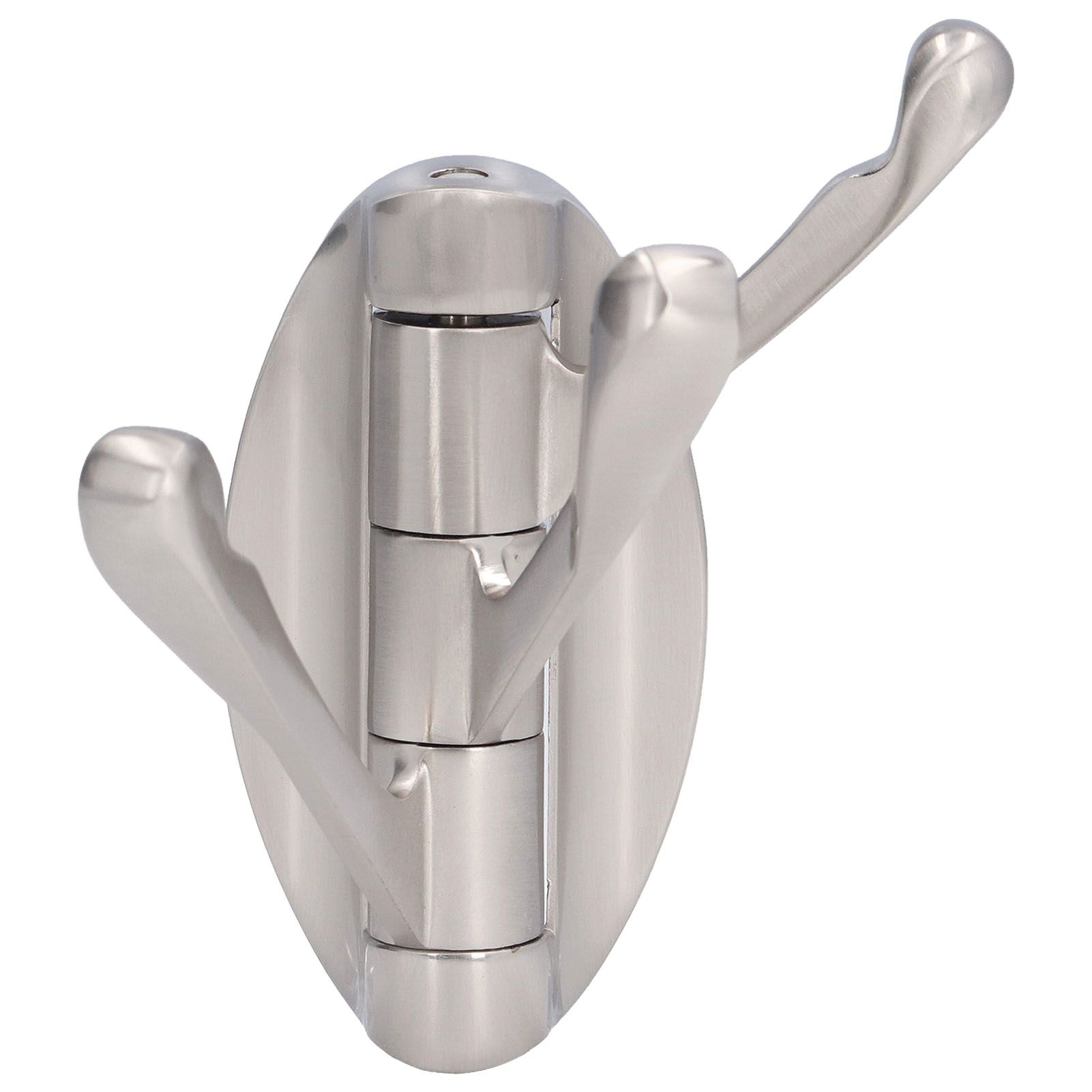 3 Clothes Hook Zinc Alloy Heavy Duty Coat Hook with Round Base for Bedroom view 2
