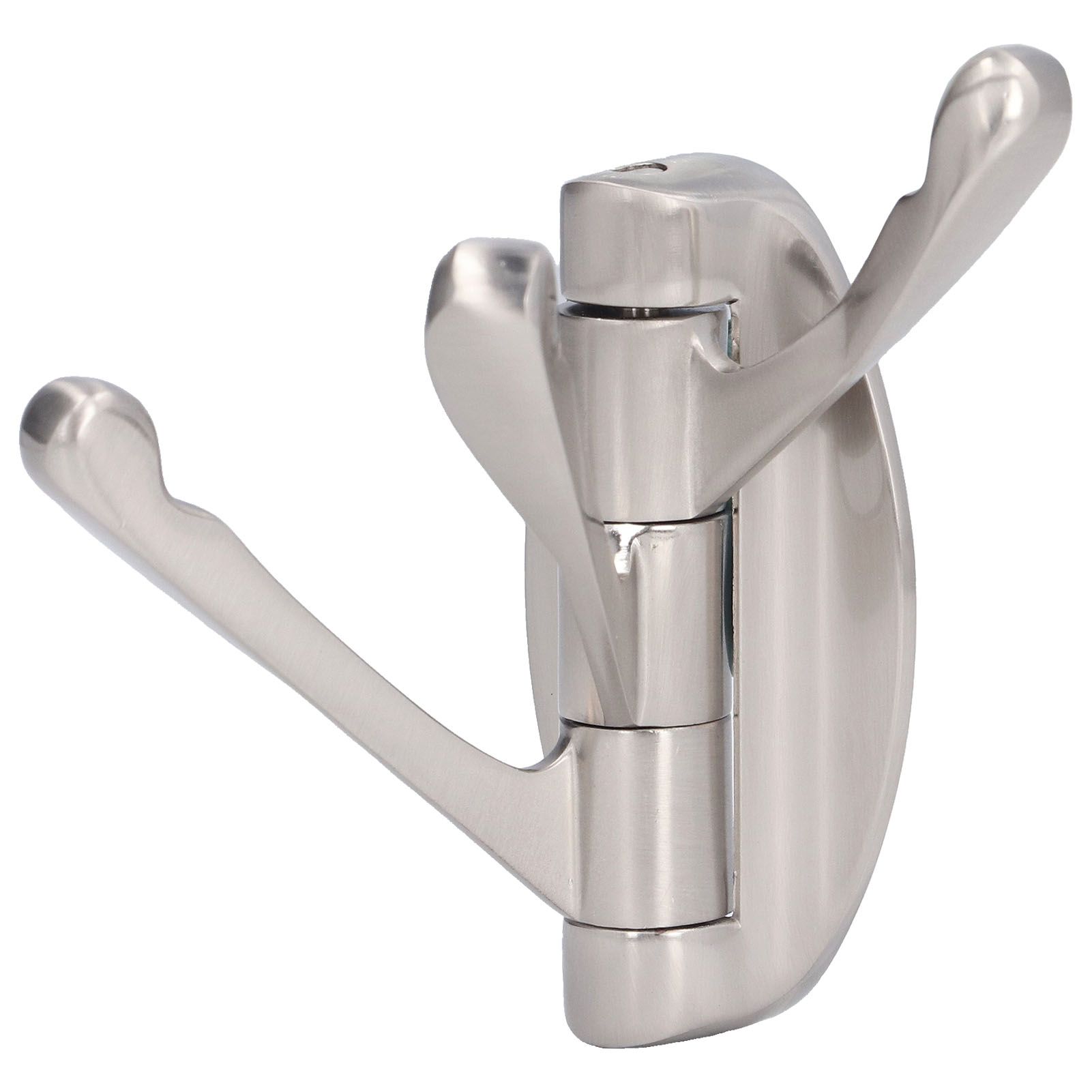 3 Clothes Hook Zinc Alloy Heavy Duty Coat Hook with Round Base for Bedroom view 3