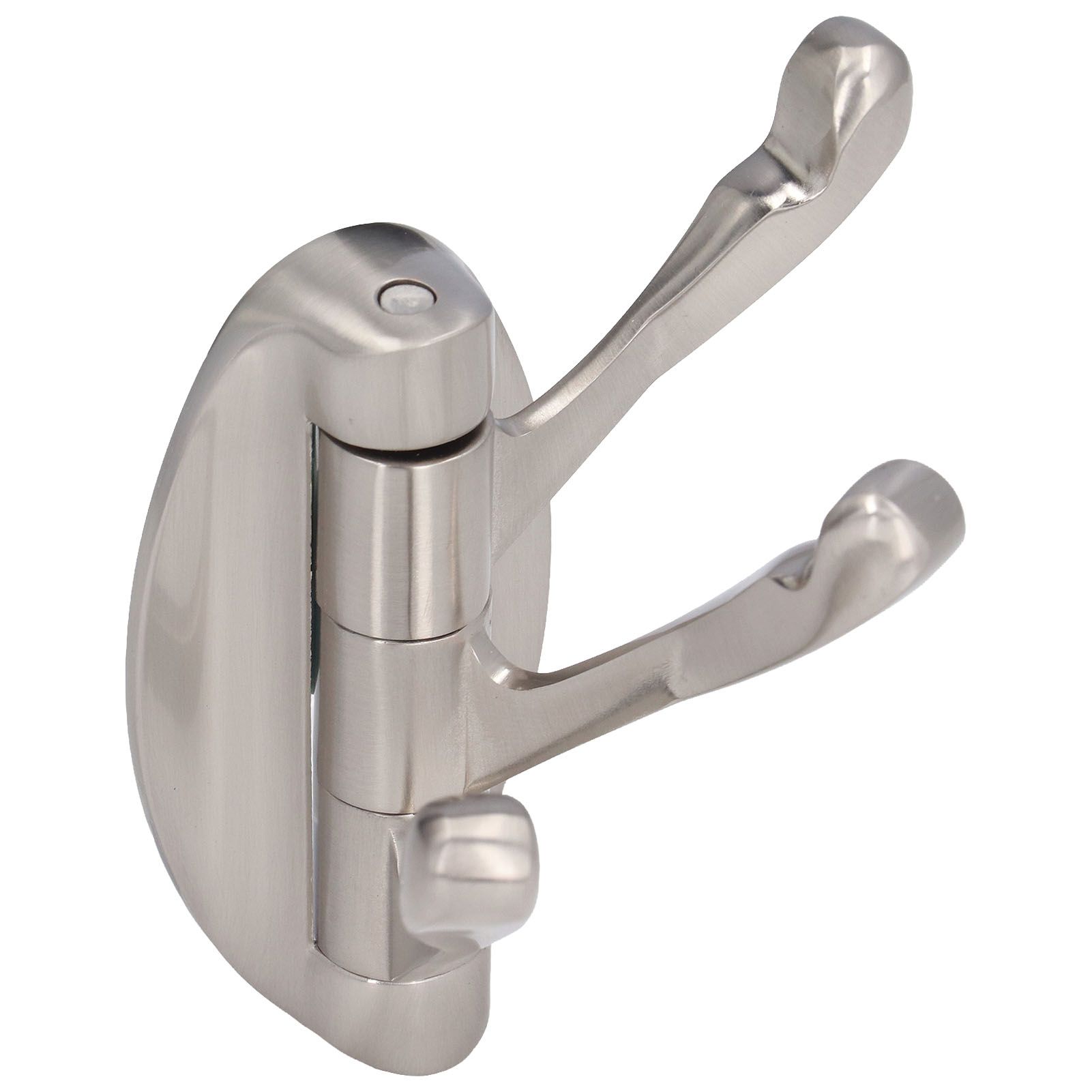 3 Clothes Hook Zinc Alloy Heavy Duty Coat Hook with Round Base for Bedroom view 5