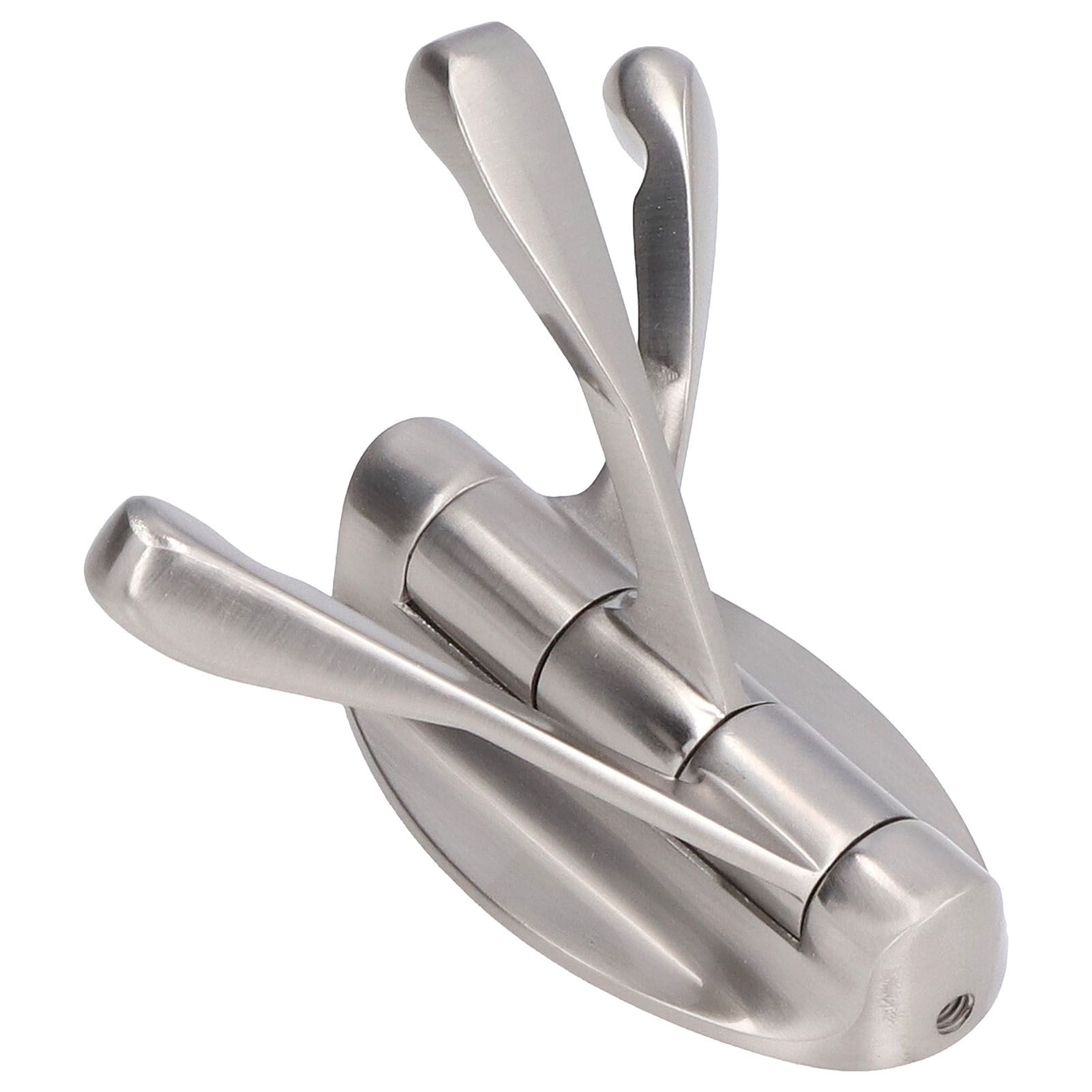3 Clothes Hook Zinc Alloy Heavy Duty Coat Hook with Round Base for Bedroom view 7