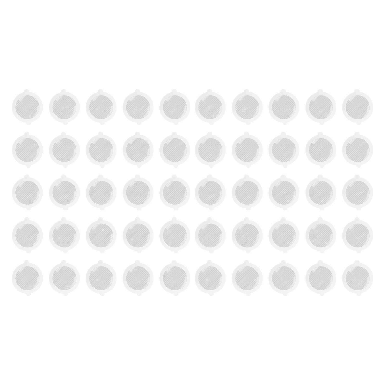 50Pcs Shower Drain Hair Catcher Fiberglass Practical Convenient Dense Mesh — image 1