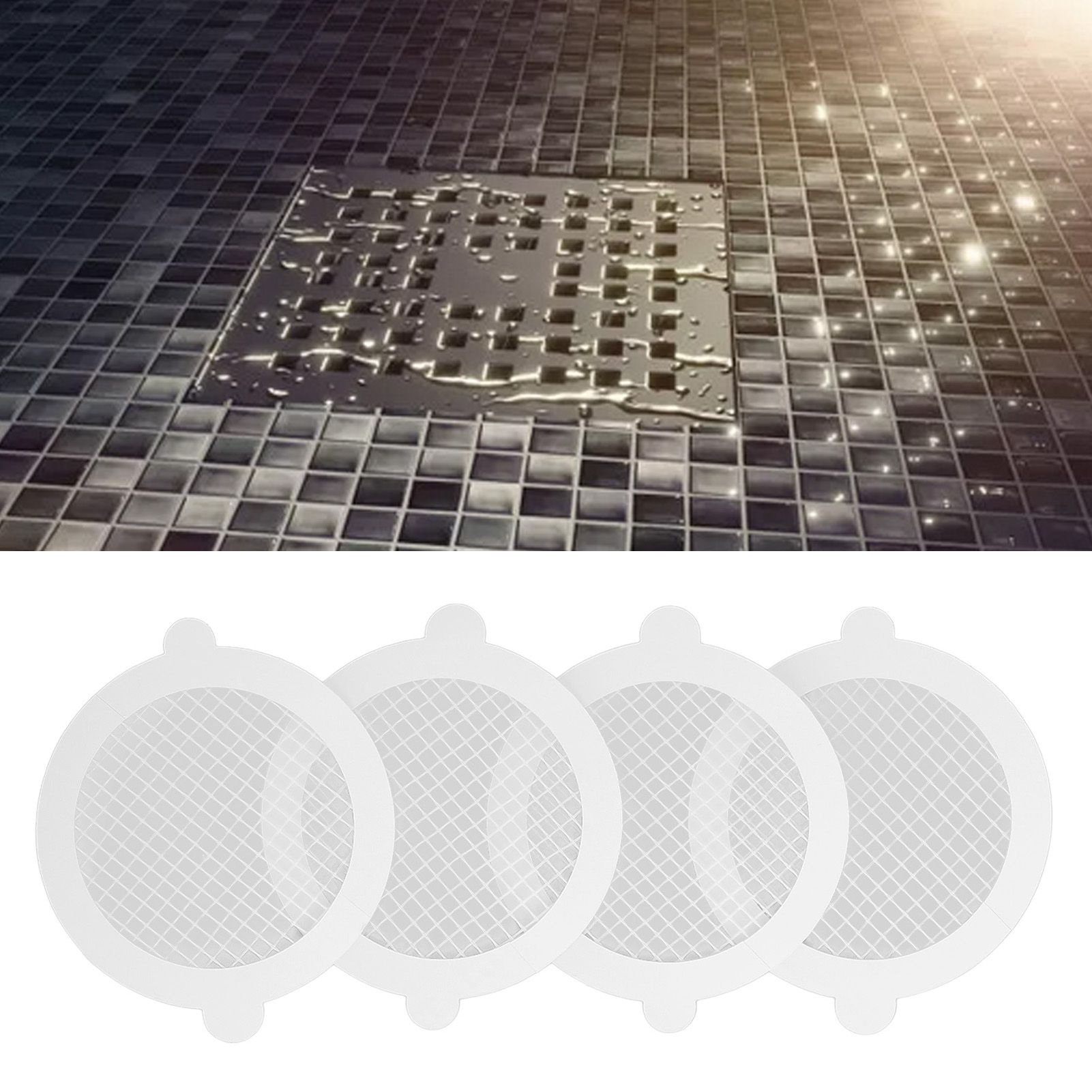 50Pcs Shower Drain Hair Catcher Fiberglass Practical Convenient Dense Mesh view 11