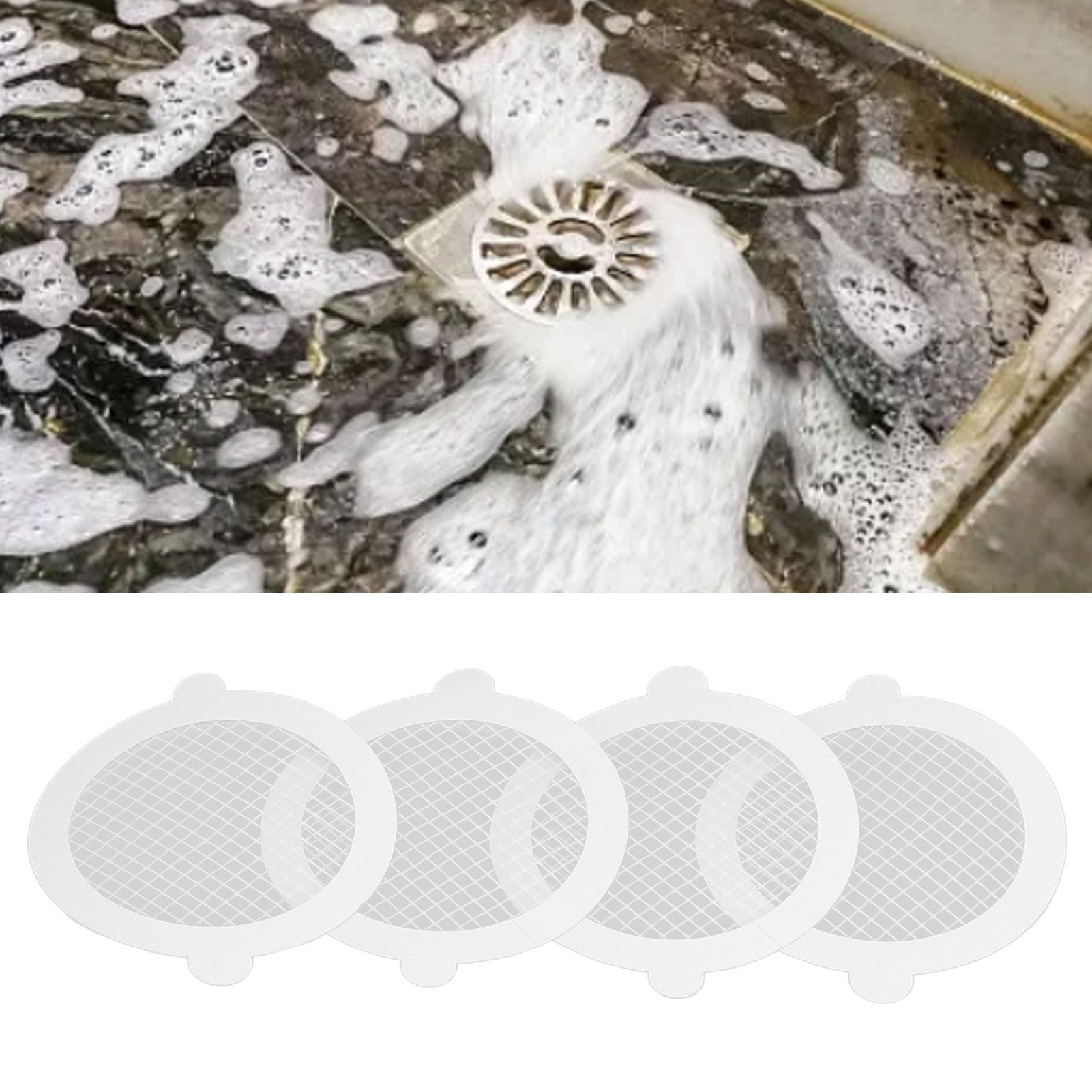 50Pcs Shower Drain Hair Catcher Fiberglass Practical Convenient Dense Mesh view 12