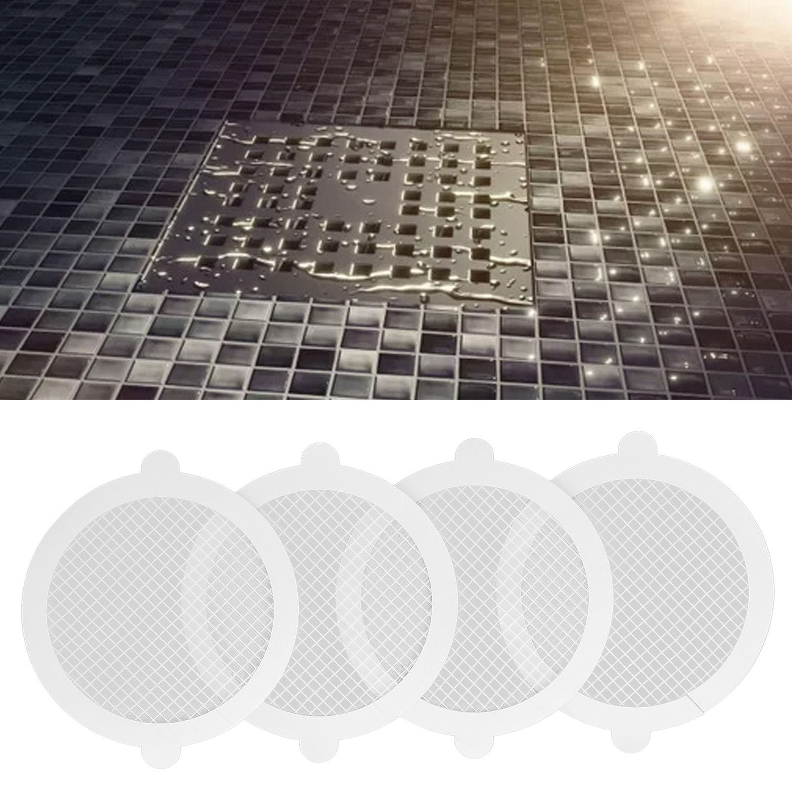 50Pcs Shower Drain Hair Catcher Fiberglass Practical Convenient Dense Mesh view 11