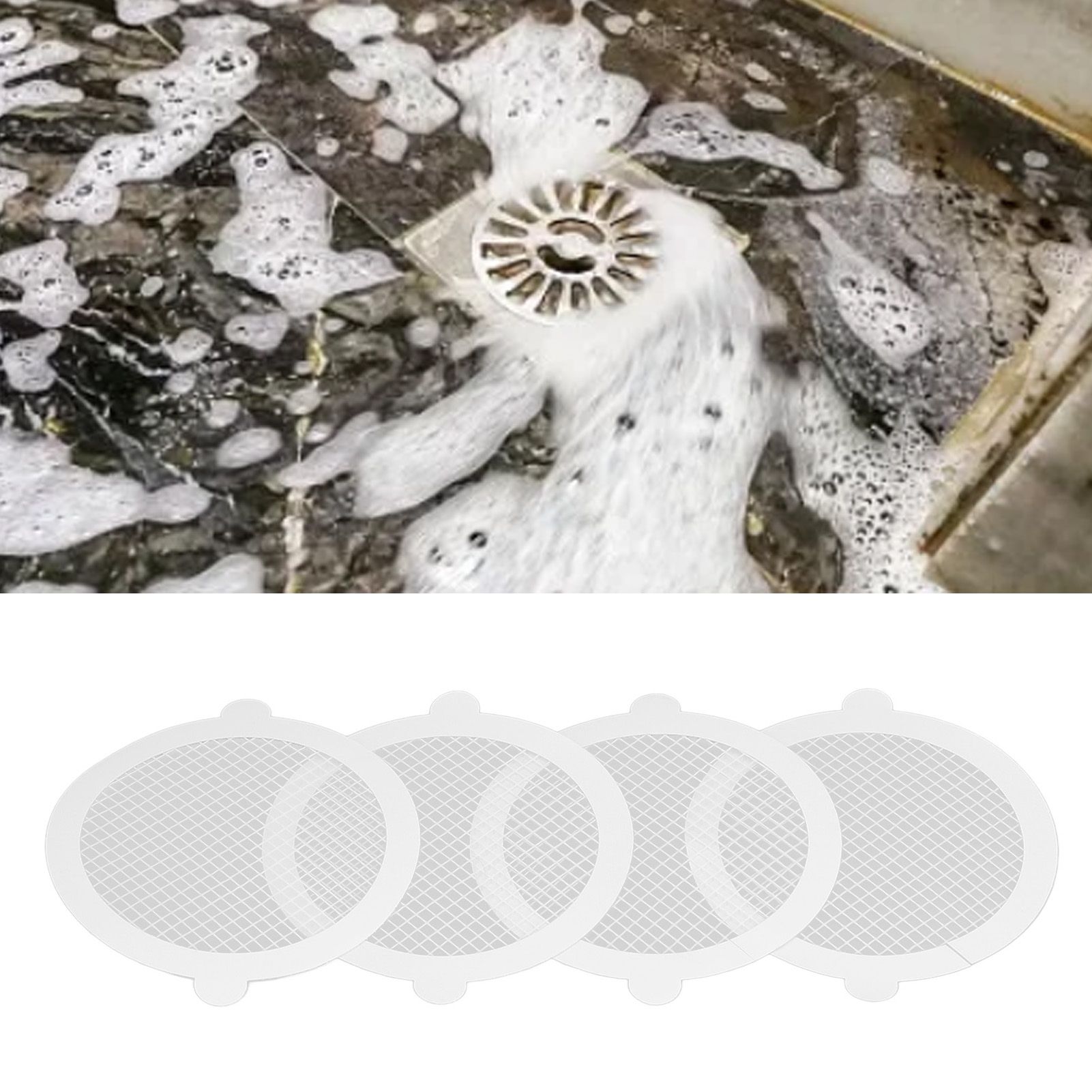 50Pcs Shower Drain Hair Catcher Fiberglass Practical Convenient Dense Mesh view 12