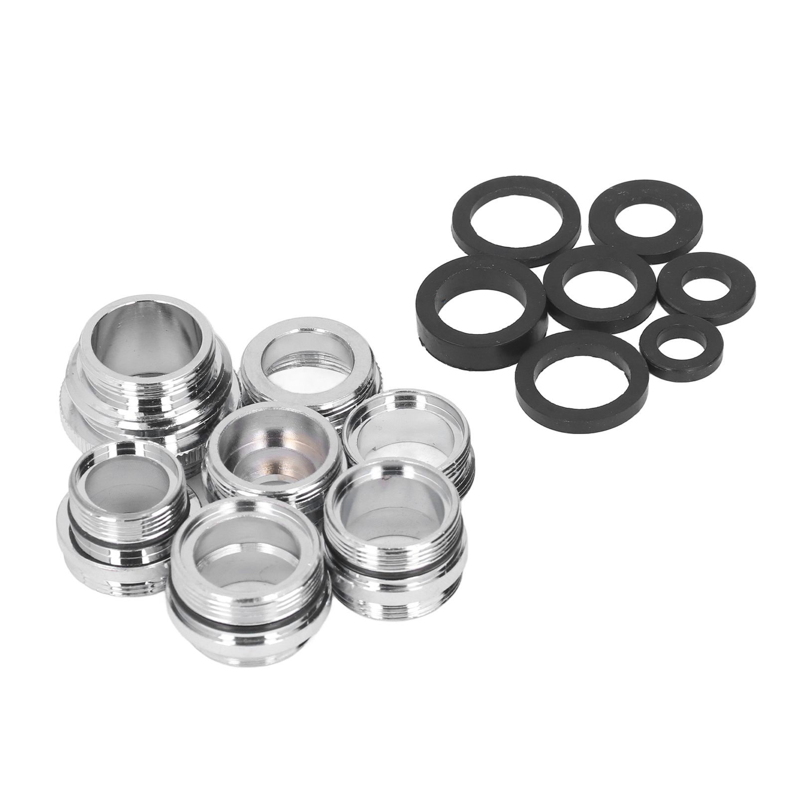 7Pcs/Set Male Female Faucet Adapter Kit with Gasket Brass Aerator Adapter Set view 3