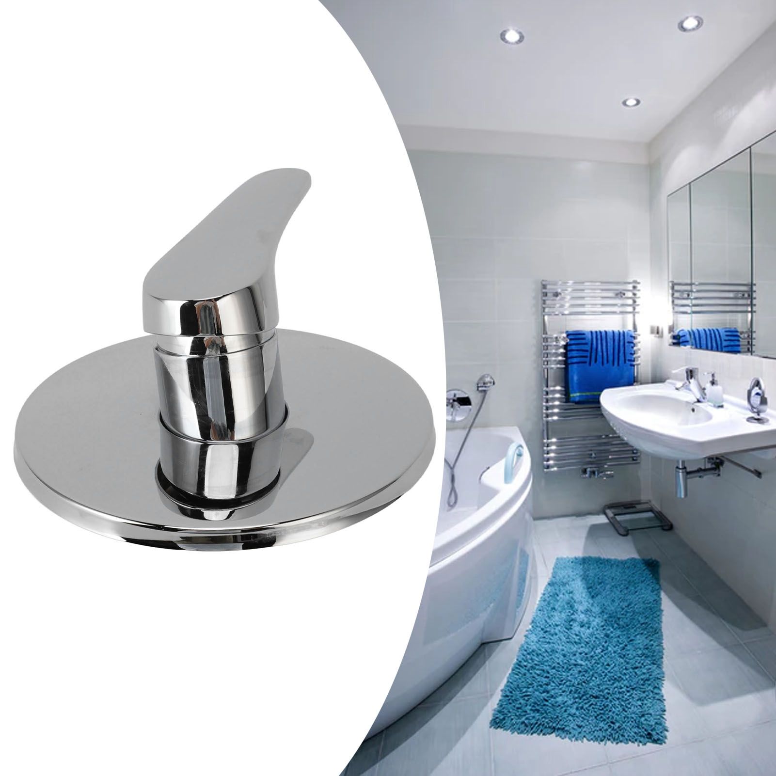 Concealed Shower Faucet Hot Cold Water Rust Proof Wall Mounted Mixer Tap for view 11