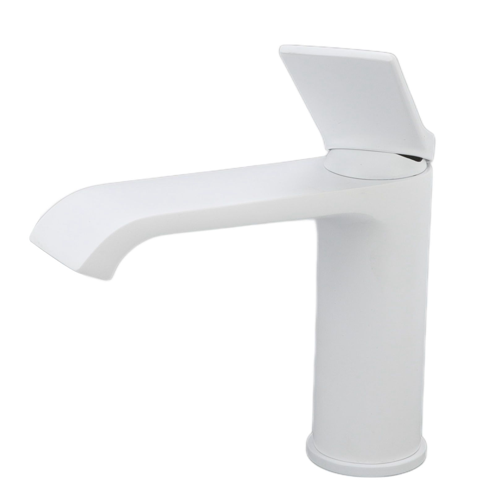 Sink Faucet G1/2 Thread Hot Cold Water Tap White Leaking Resistant Corrosion view 9