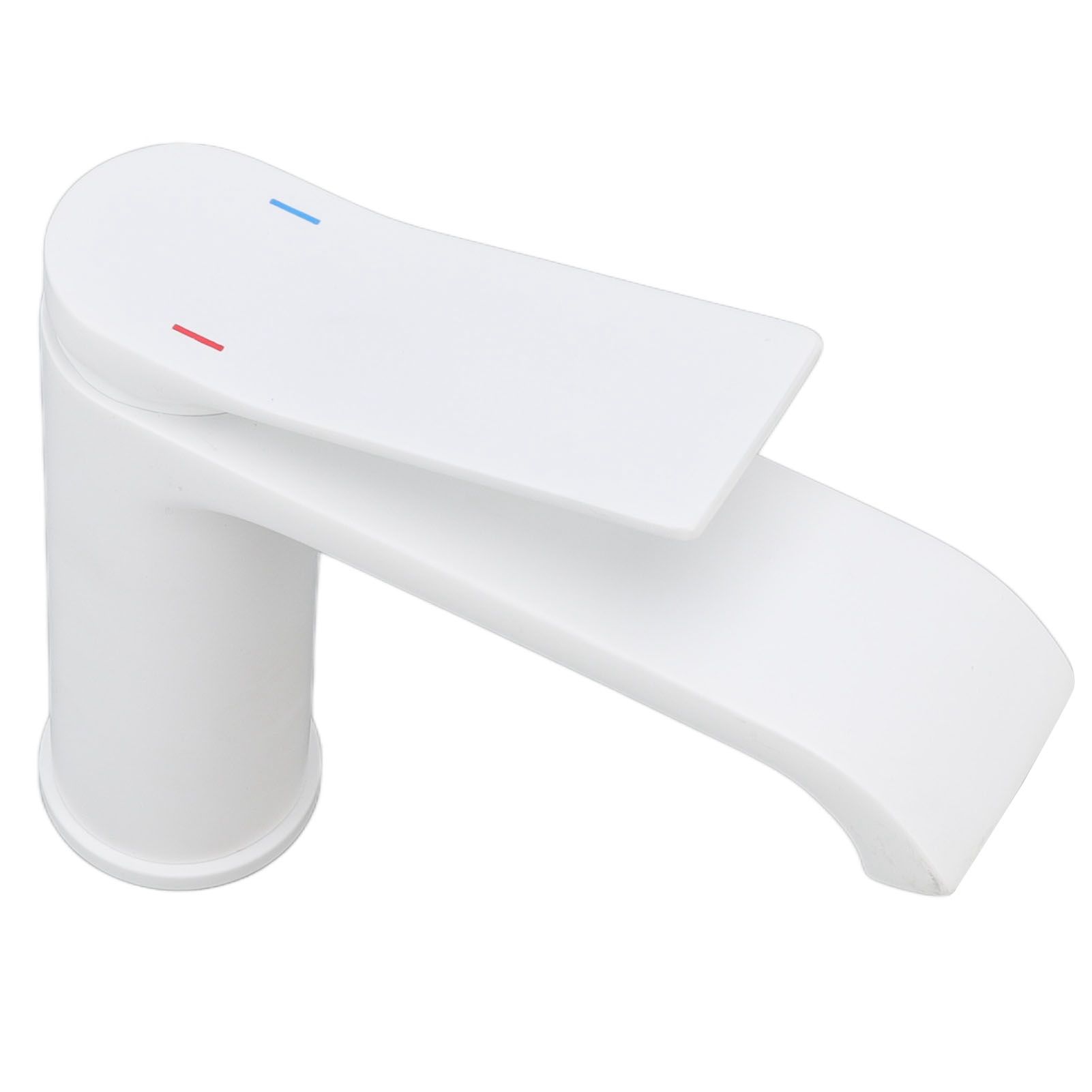 Sink Faucet G1/2 Thread Hot Cold Water Tap White Leaking Resistant Corrosion view 10