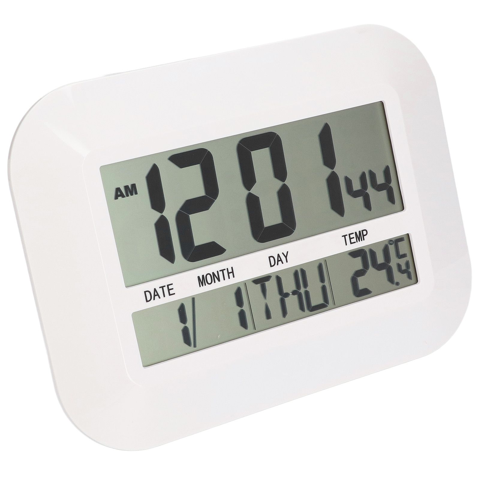 Electronic Alarm Clock Real Time Temperature Monitoring Ingenious Setting Desk view 6