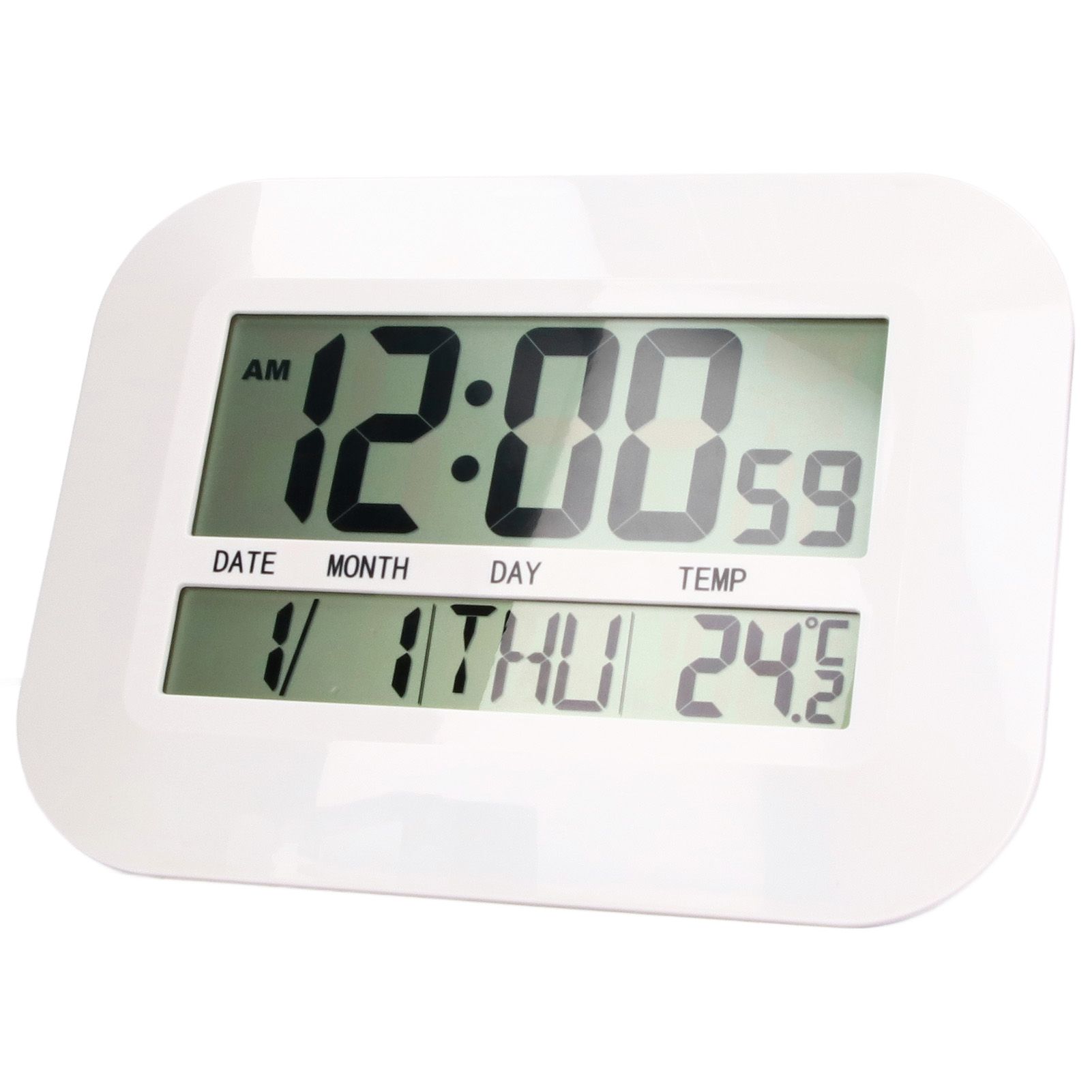 Electronic Alarm Clock Real Time Temperature Monitoring Ingenious Setting Desk view 7