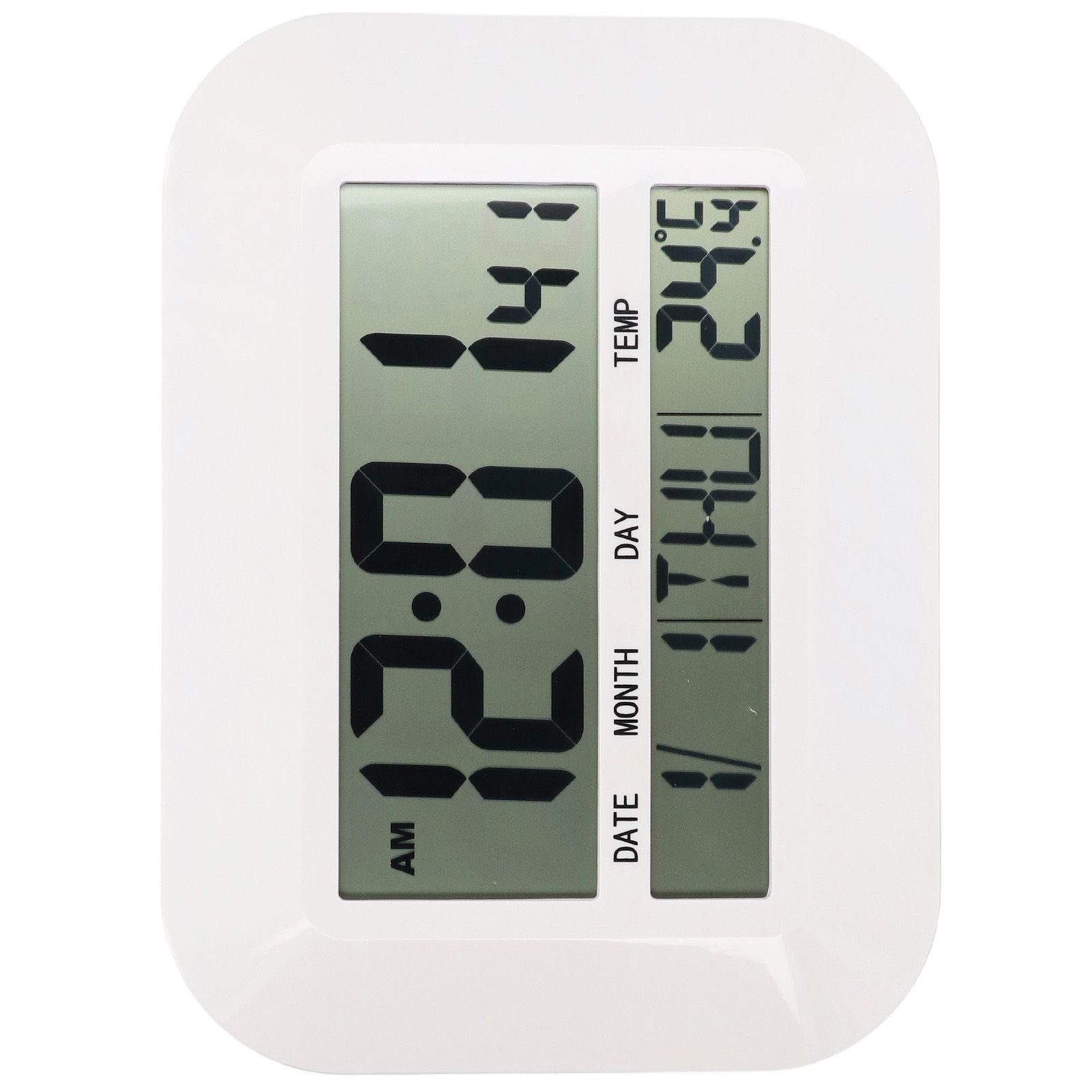 Electronic Alarm Clock Real Time Temperature Monitoring Ingenious Setting Desk view 10
