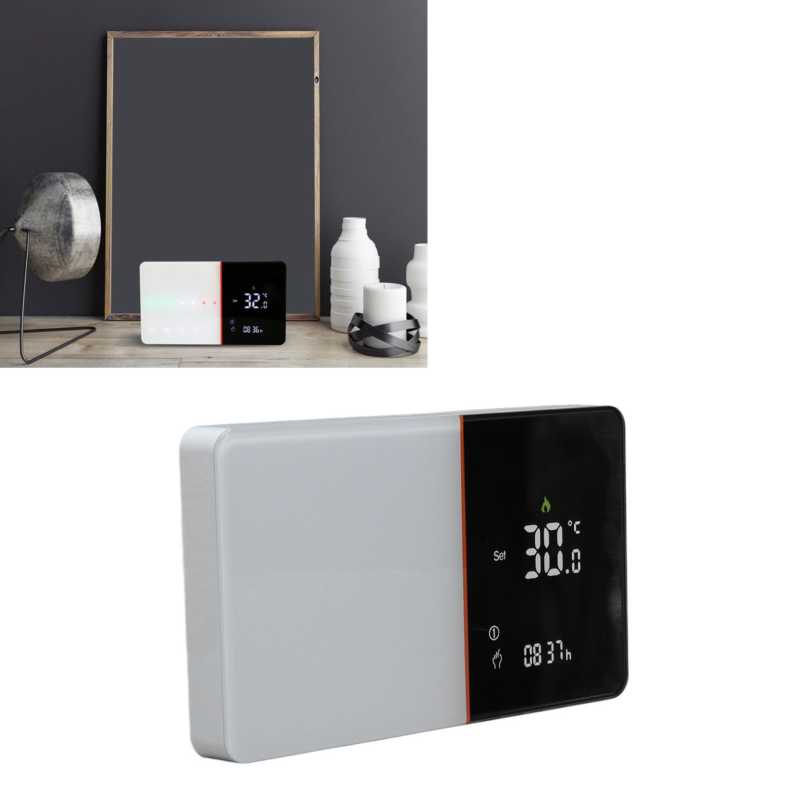 Smart Thermostat Fast Reading High Accuracy Support Multi Language Dual Sensor view 11