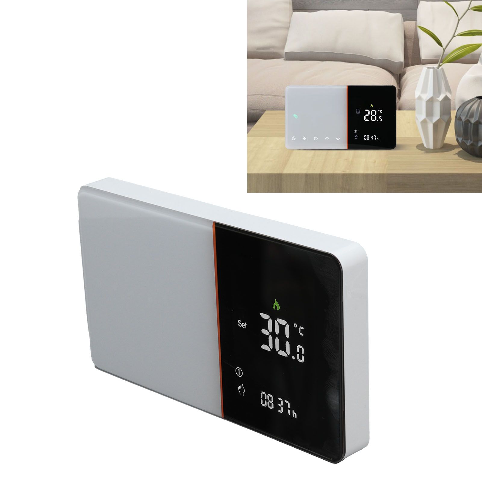 Smart Thermostat Fast Reading High Accuracy Support Multi Language Dual Sensor view 12