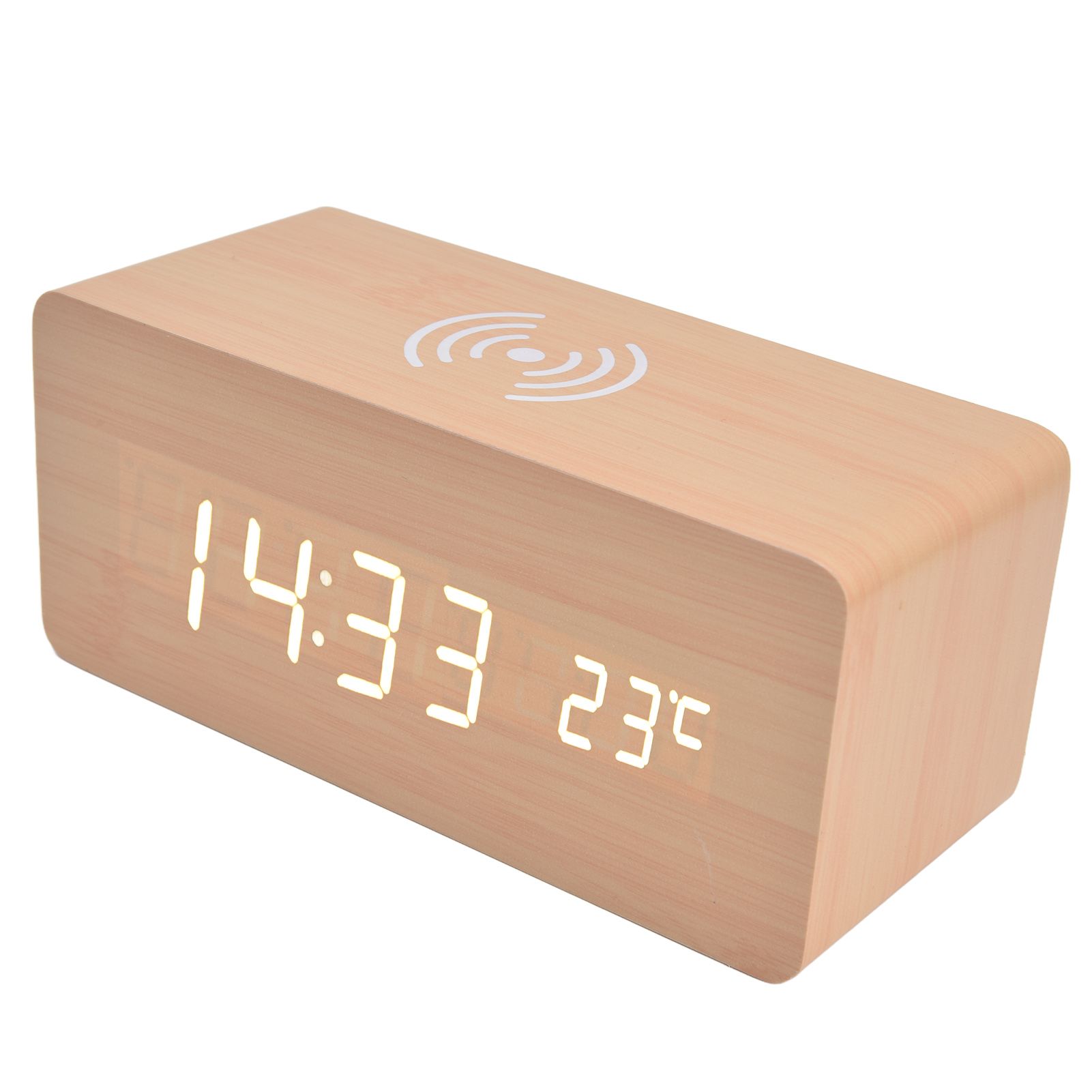 Digital Alarm Clock Wireless Charging Automatic Temperature Detection Safe view 4