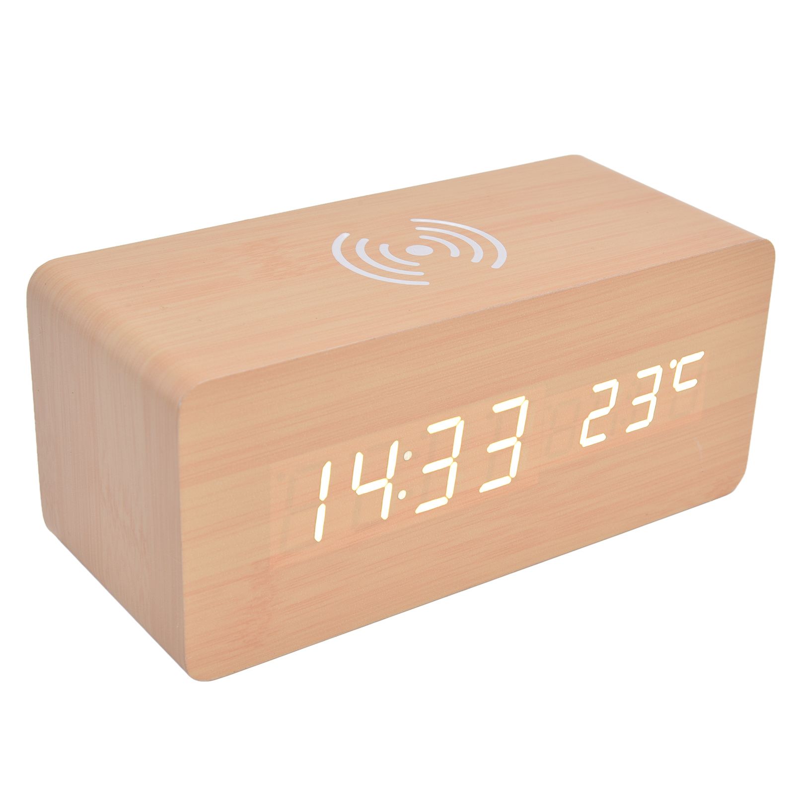 Digital Alarm Clock Wireless Charging Automatic Temperature Detection Safe view 7