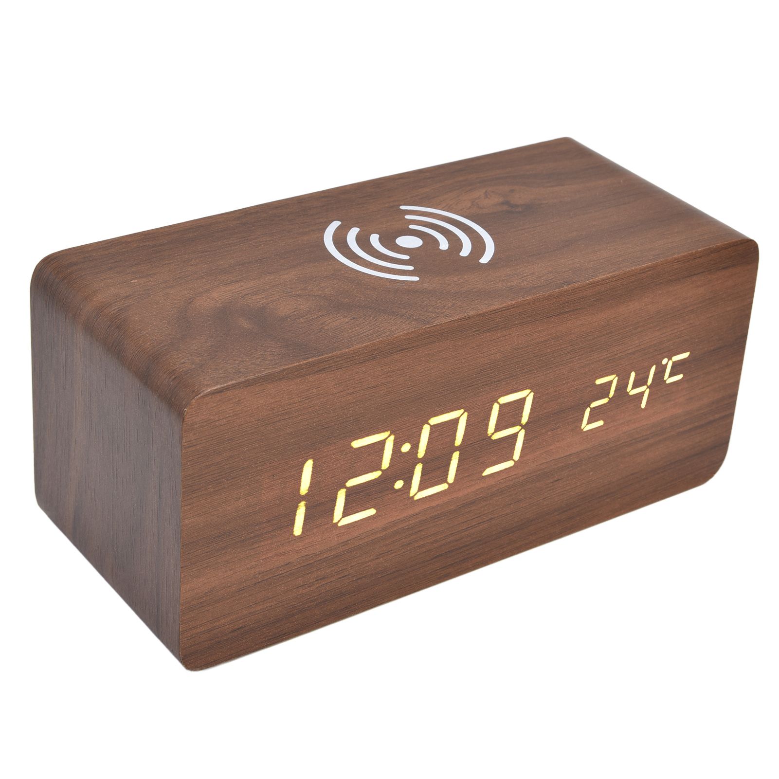 Digital Alarm Clock Wireless Charging Automatic Temperature Detection Safe view 4