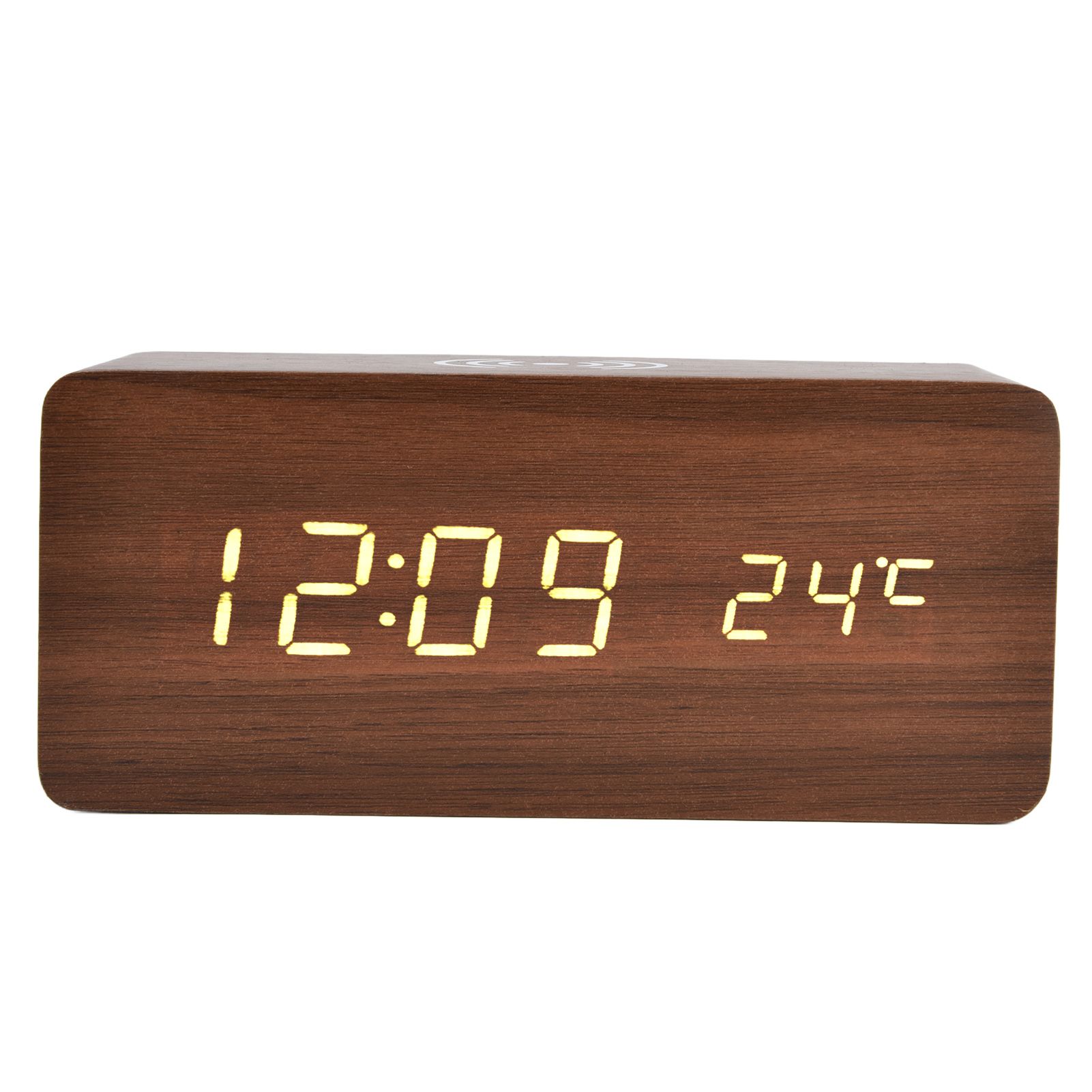 Digital Alarm Clock Wireless Charging Automatic Temperature Detection Safe view 5