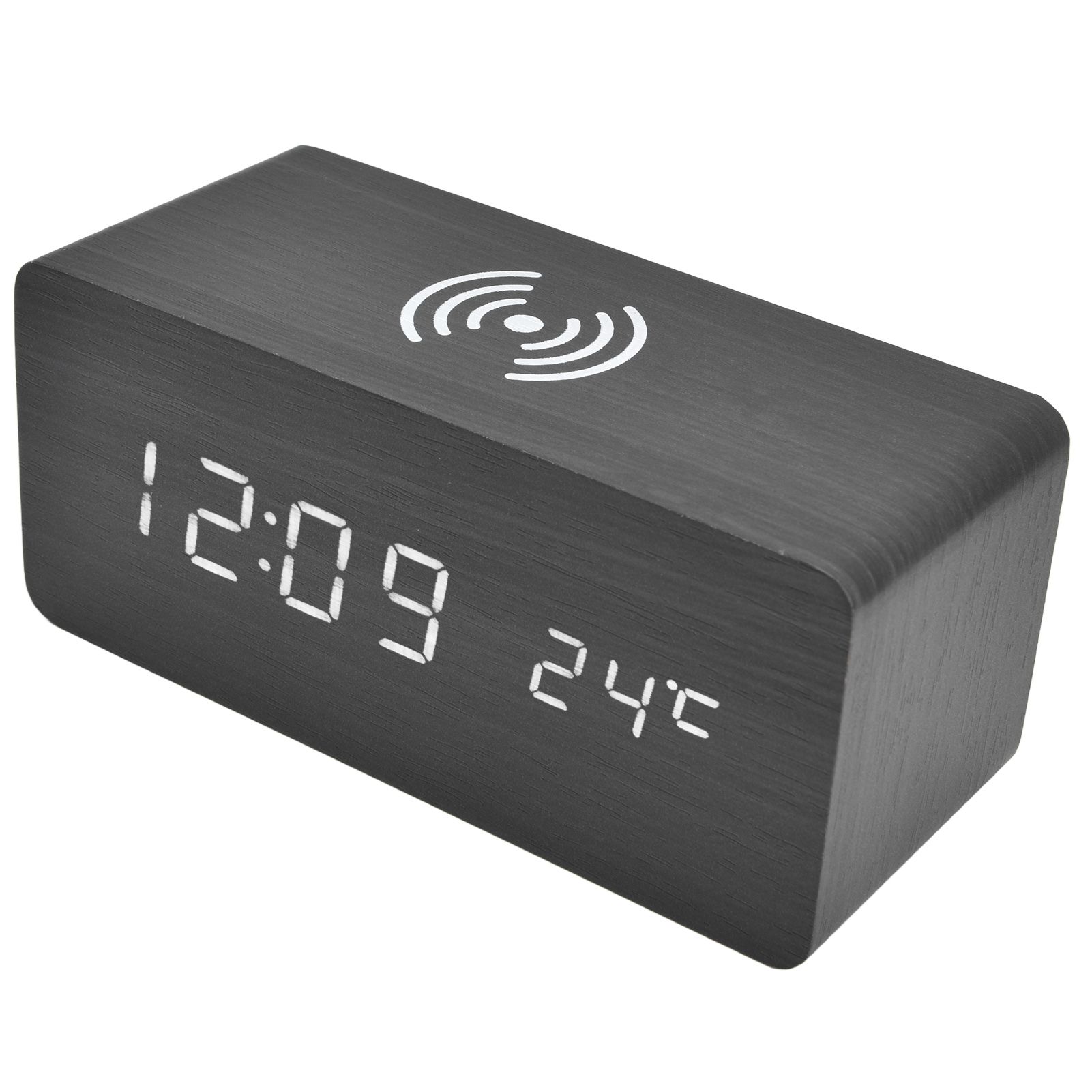 Digital Alarm Clock Wireless Charging Automatic Temperature Detection Safe view 6