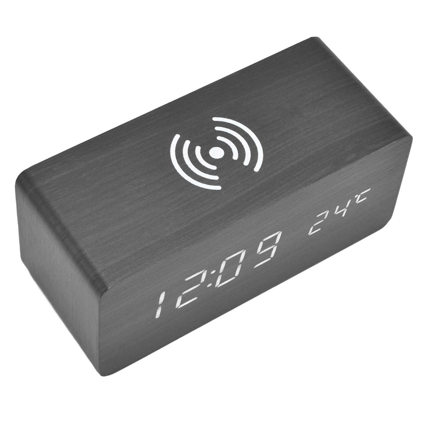 Digital Alarm Clock Wireless Charging Automatic Temperature Detection Safe view 7
