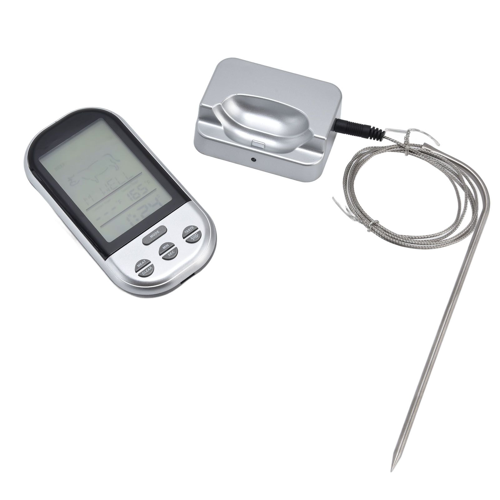 Wireless Thermometer Timer Overtime Alarm Function Practical Temperature Meter view 5