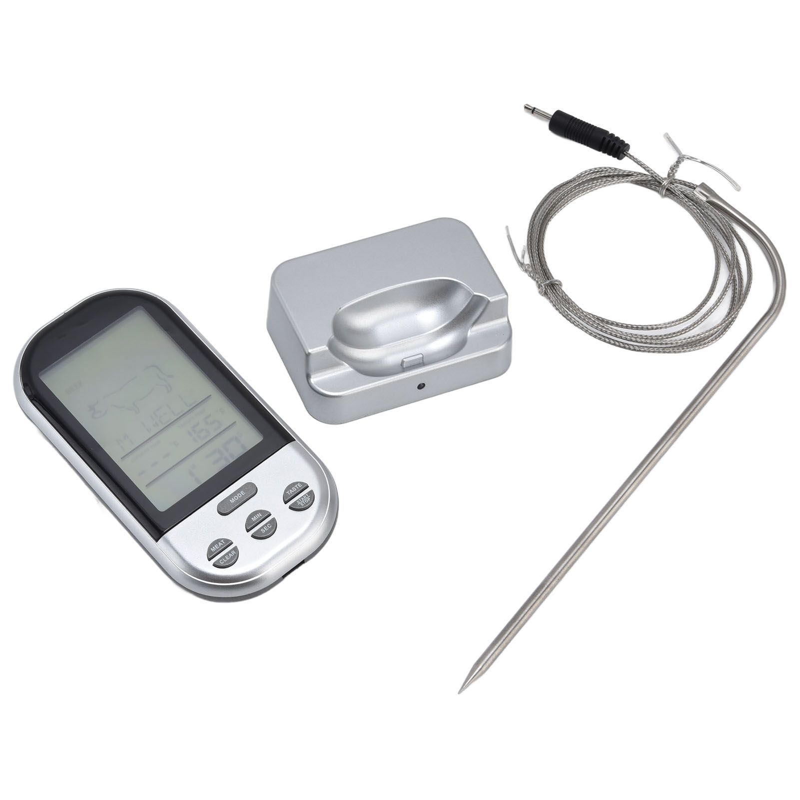 Wireless Thermometer Timer Overtime Alarm Function Practical Temperature Meter view 8