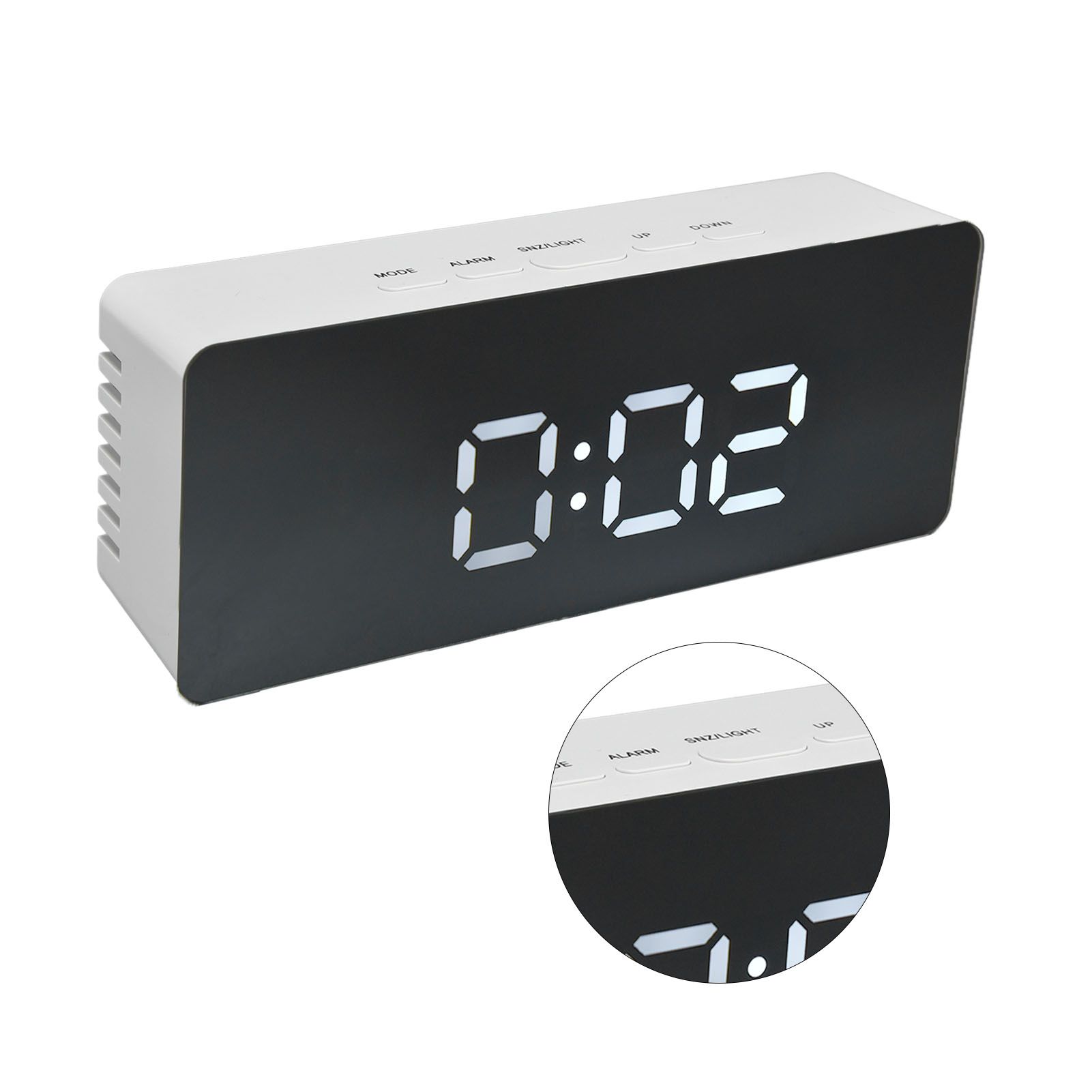 LED Clock Multifunctional USB Powered 3 Lighting Modes Snooze Time Celsius view 9