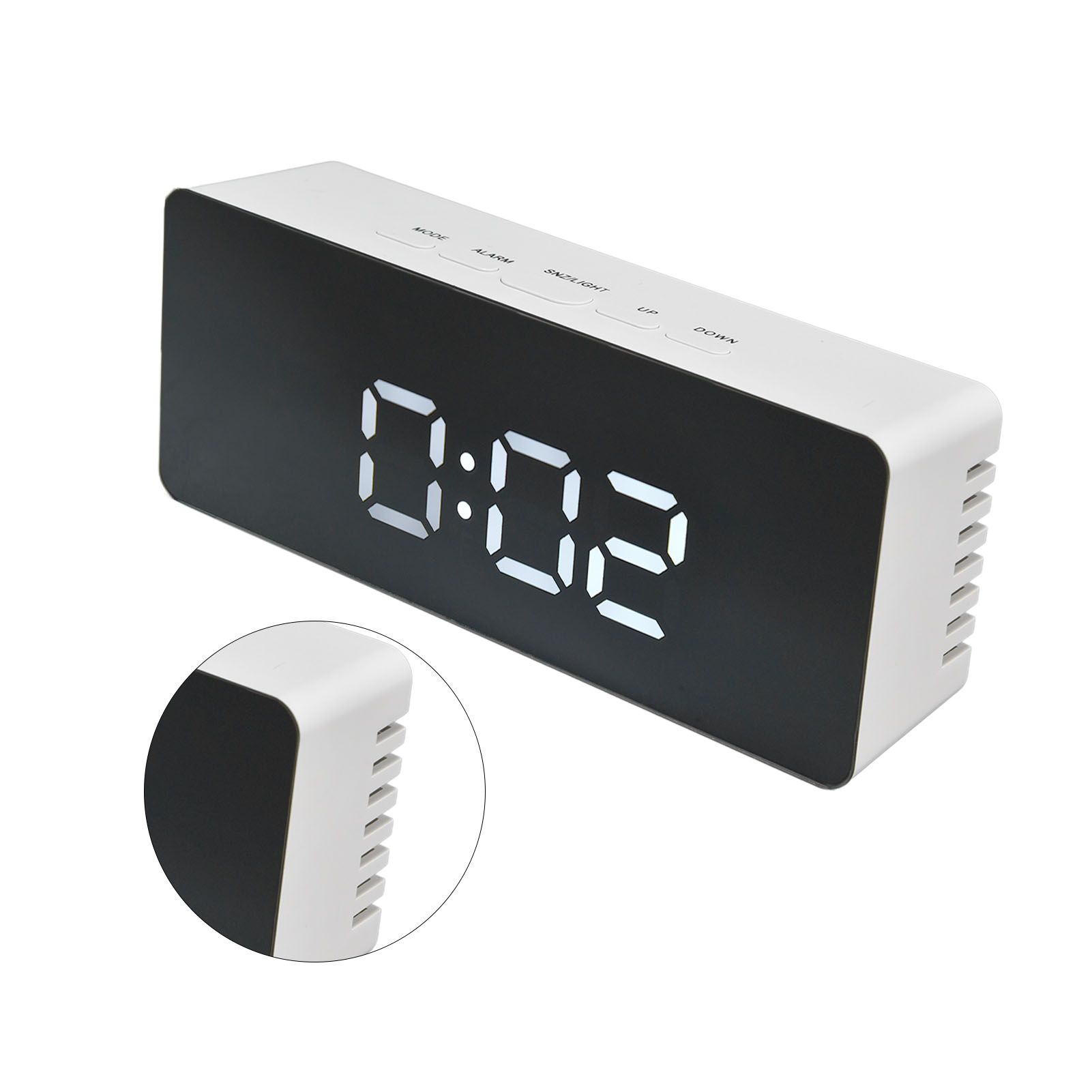 LED Clock Multifunctional USB Powered 3 Lighting Modes Snooze Time Celsius view 10