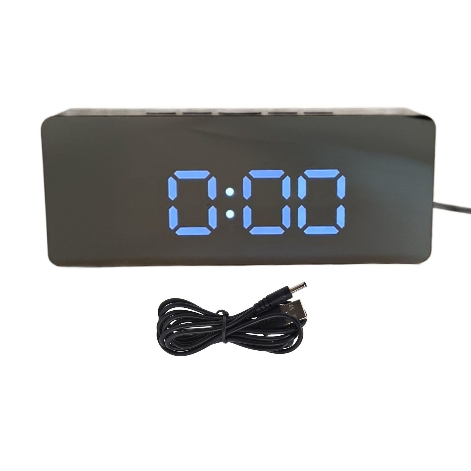 LED Clock Multifunctional USB Powered 3 Lighting Modes Snooze Time Celsius — image 1