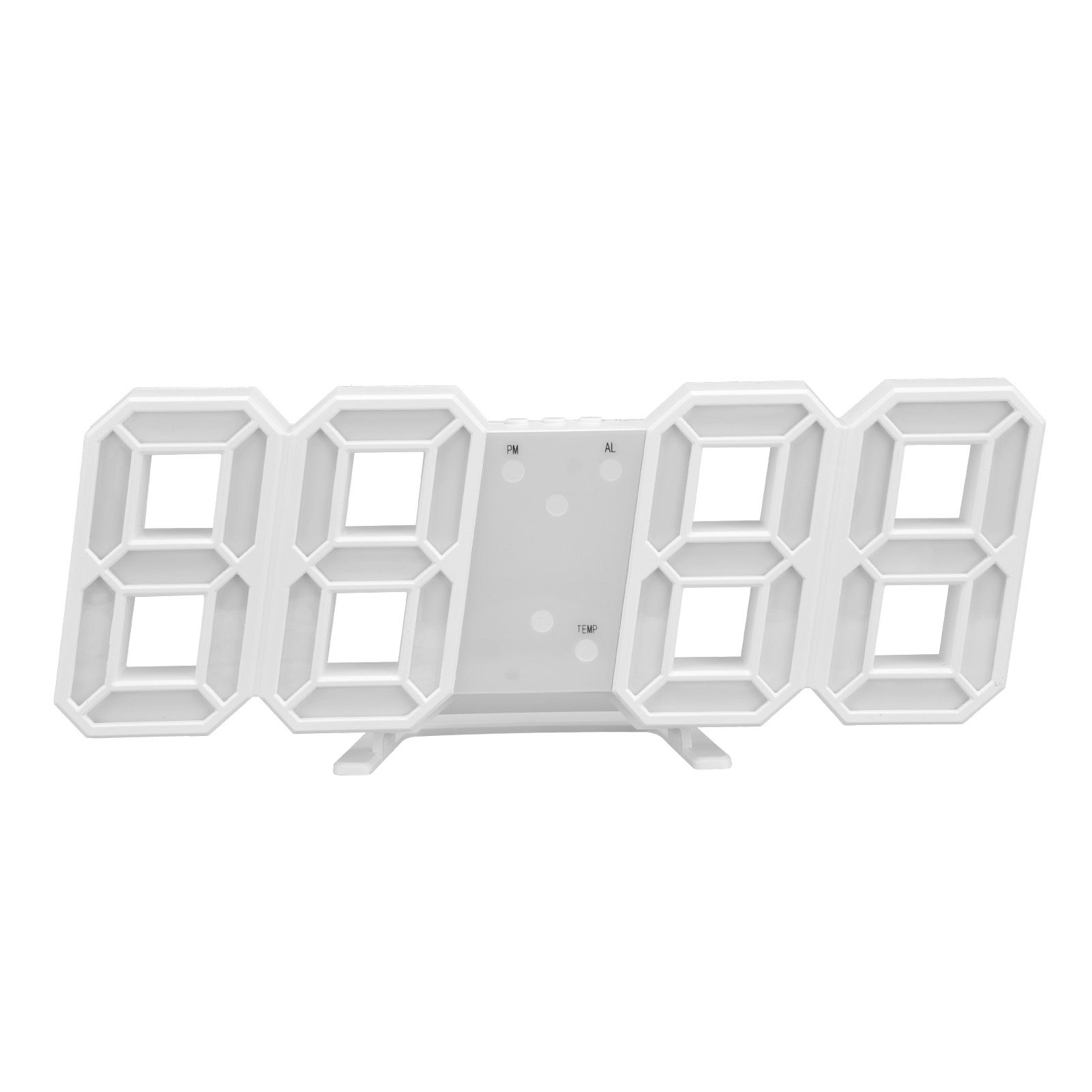 Digital Wall Clock Modern Design Temperature Display Alarm Function Sound view 4