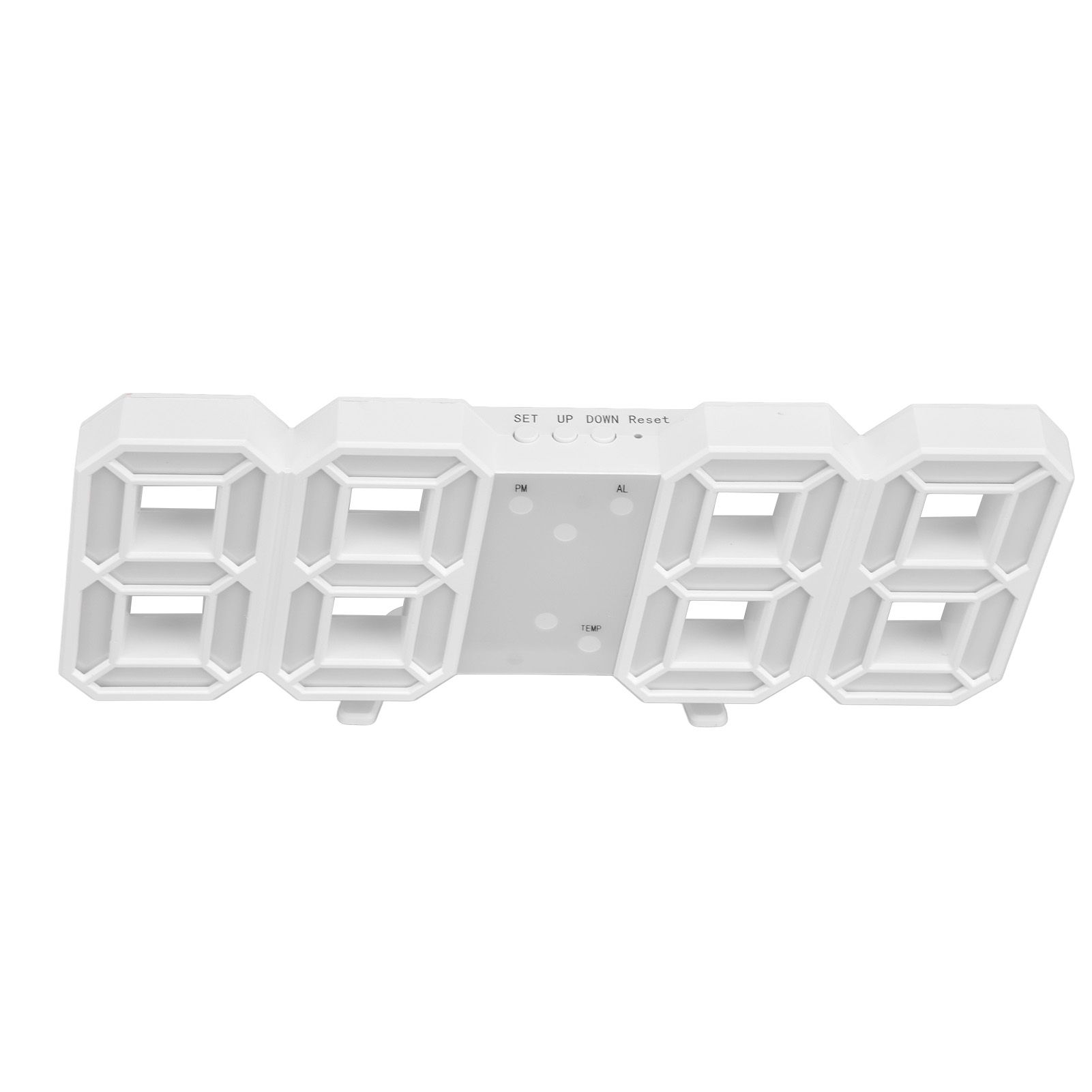 Digital Wall Clock Modern Design Temperature Display Alarm Function Sound view 8