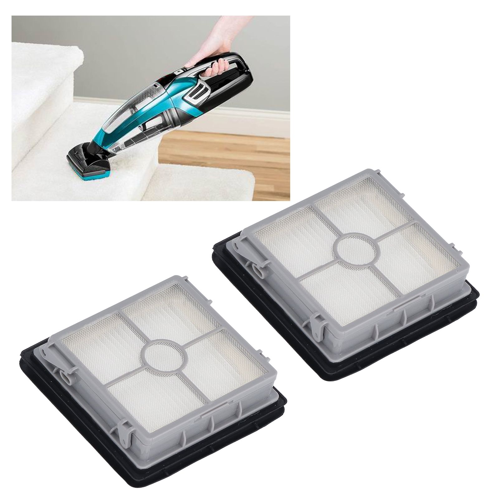 2Pcs Vacuum Cleaner Scrubber Filter Elements for Bissell 3350F 2832Z 2955Z view 11