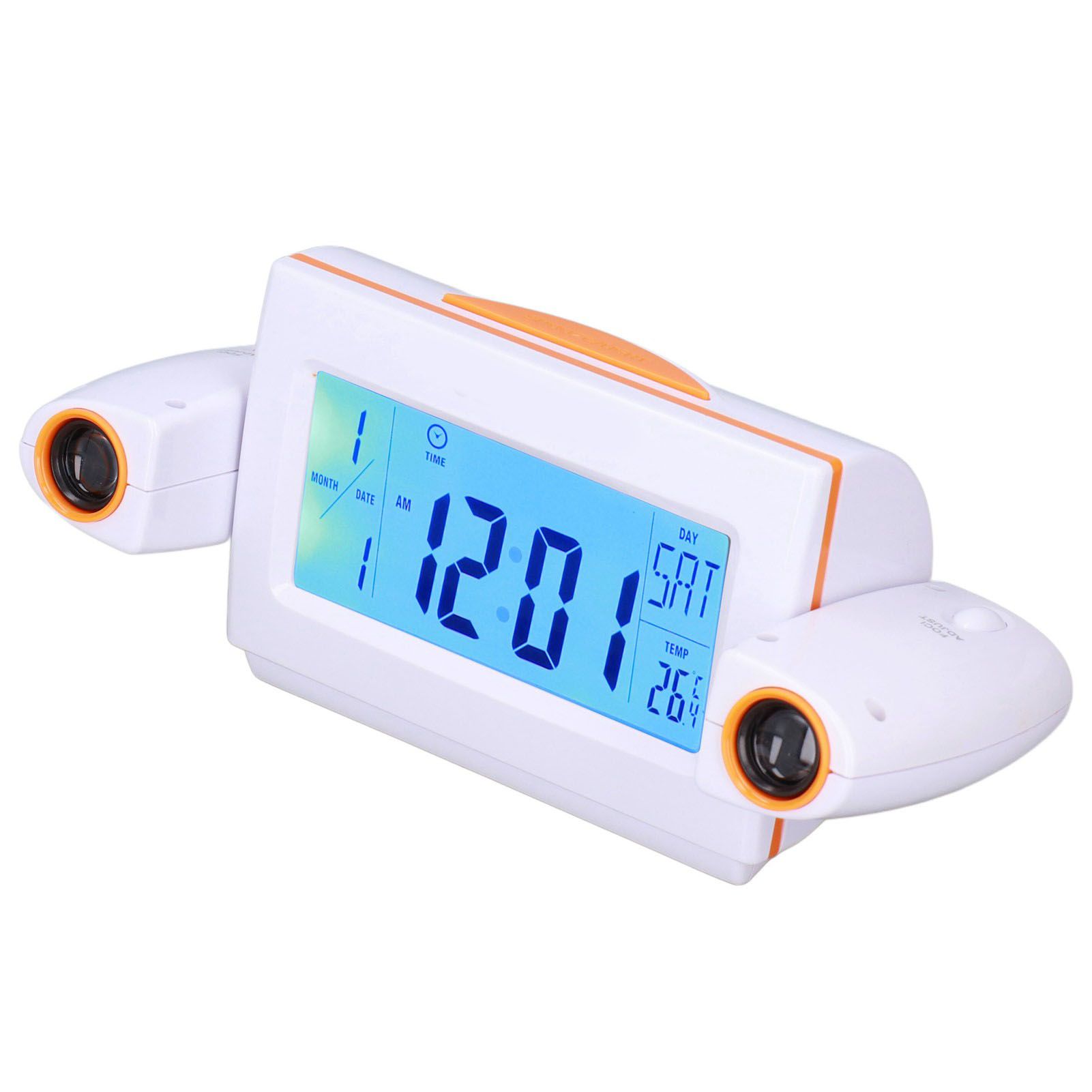 Projection Alarm Clock Glareless LED Night Light Voice Control Induction view 4