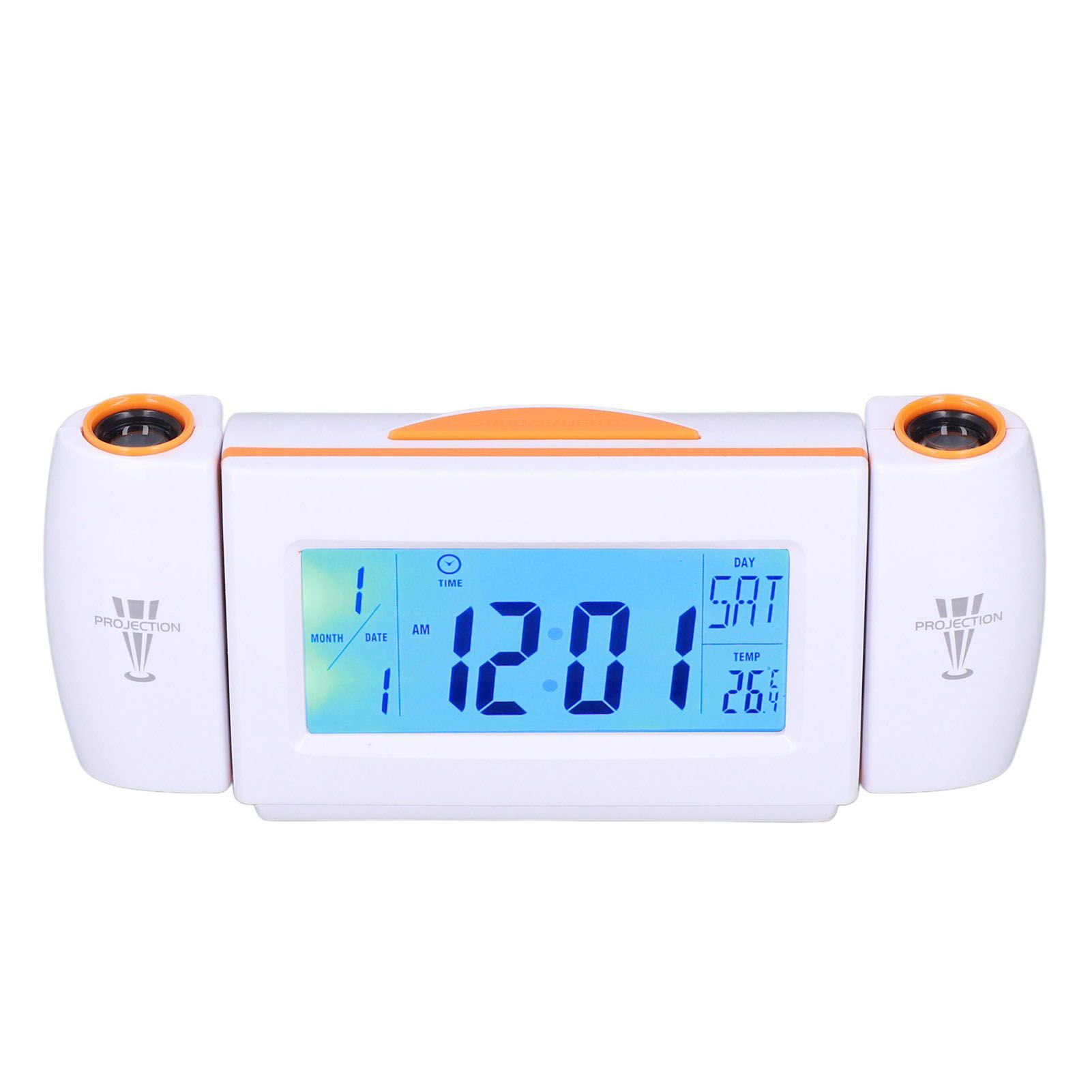 Projection Alarm Clock Glareless LED Night Light Voice Control Induction view 5