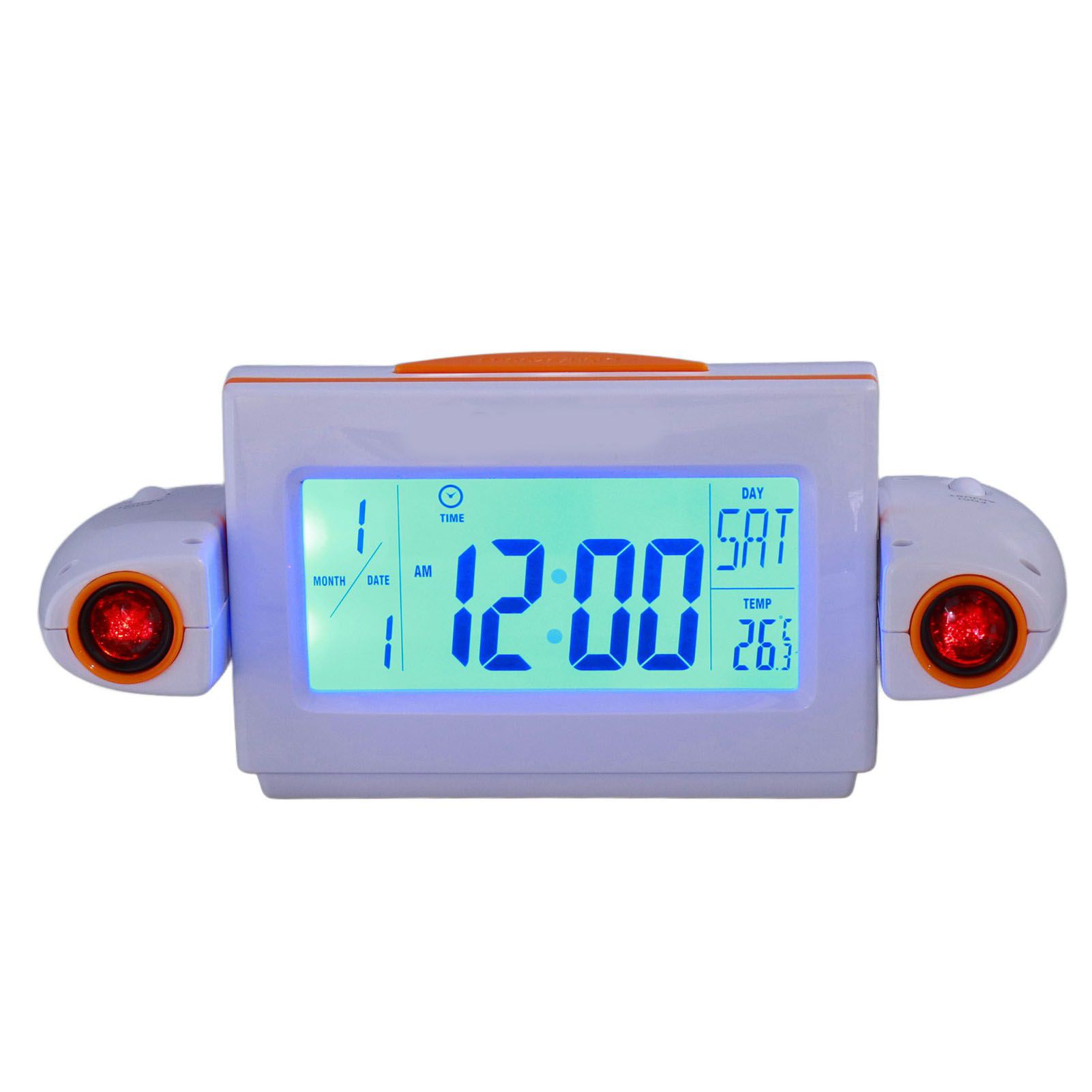 Projection Alarm Clock Glareless LED Night Light Voice Control Induction view 6
