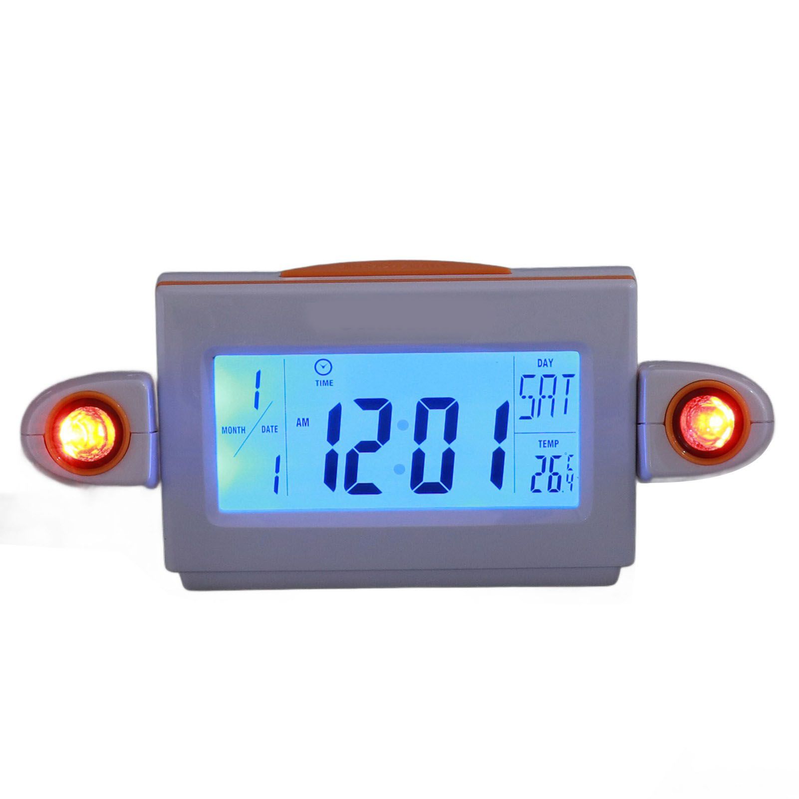 Projection Alarm Clock Glareless LED Night Light Voice Control Induction view 7