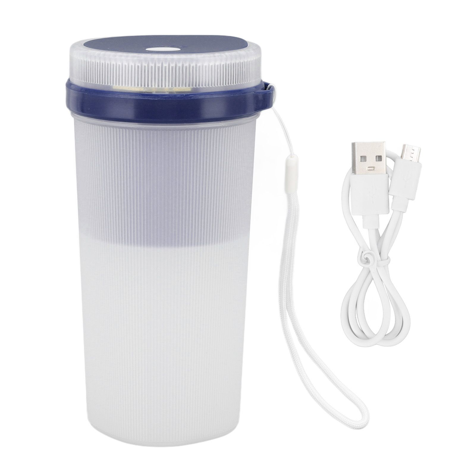 300ml USB Charging Electric Juicer Cup Security Lock Blender with 6 Leaf Knife