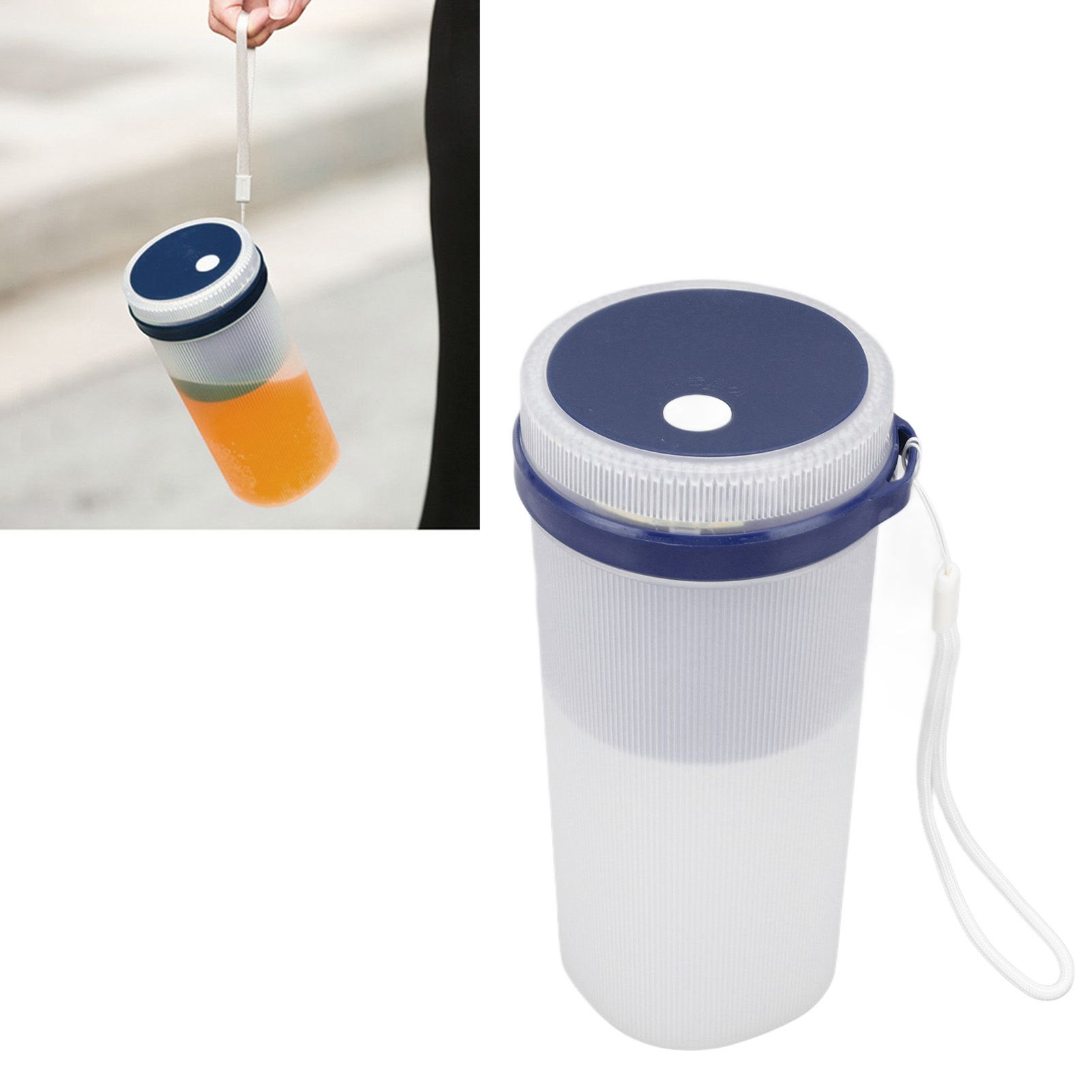 300ml USB Charging Electric Juicer Cup Security Lock Blender with 6 Leaf Knife view 12