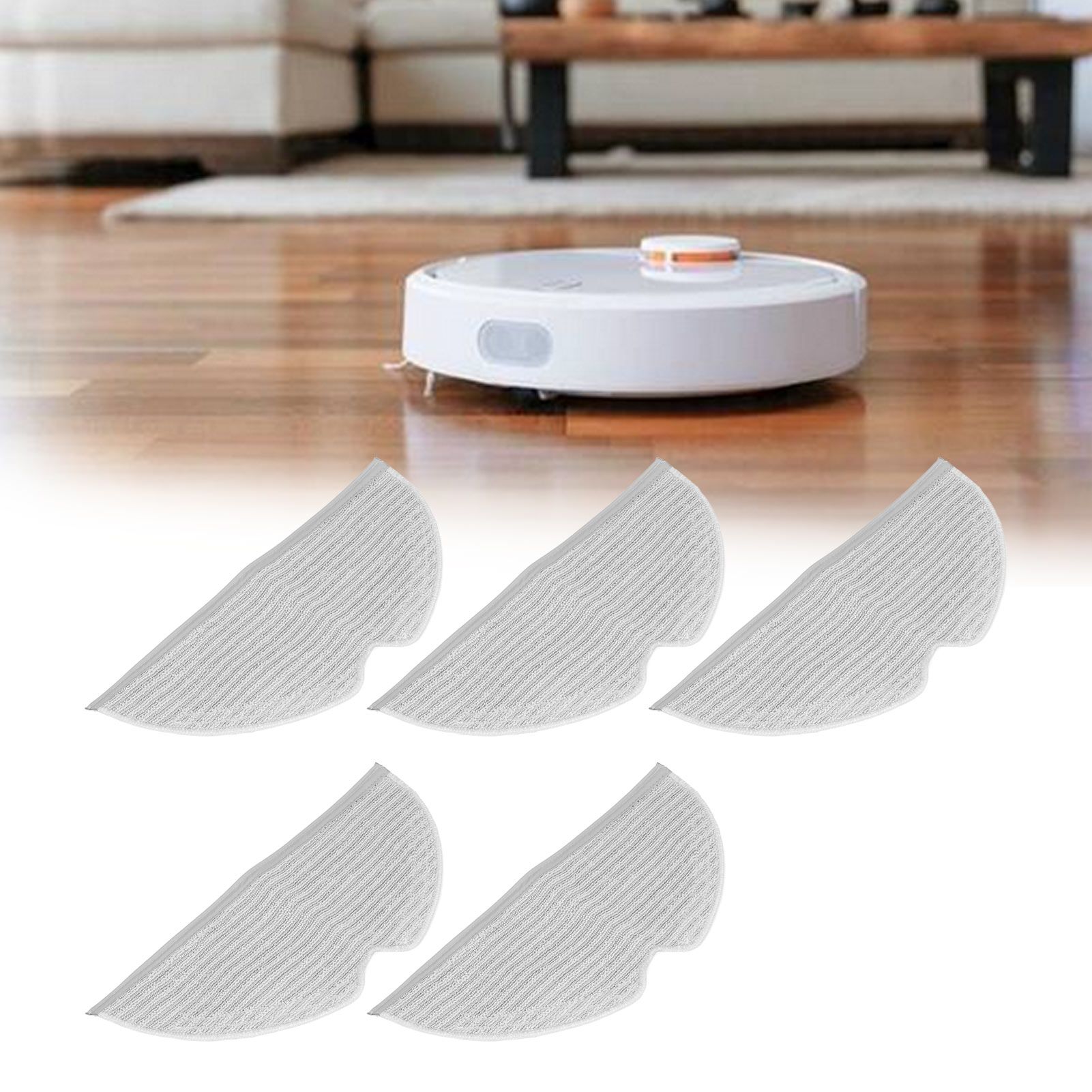 5Pcs Mop Cloth Vacuum Cleaner Mopping Pad Parts Accessories for Xiaomi Mijia F9 1C view 12