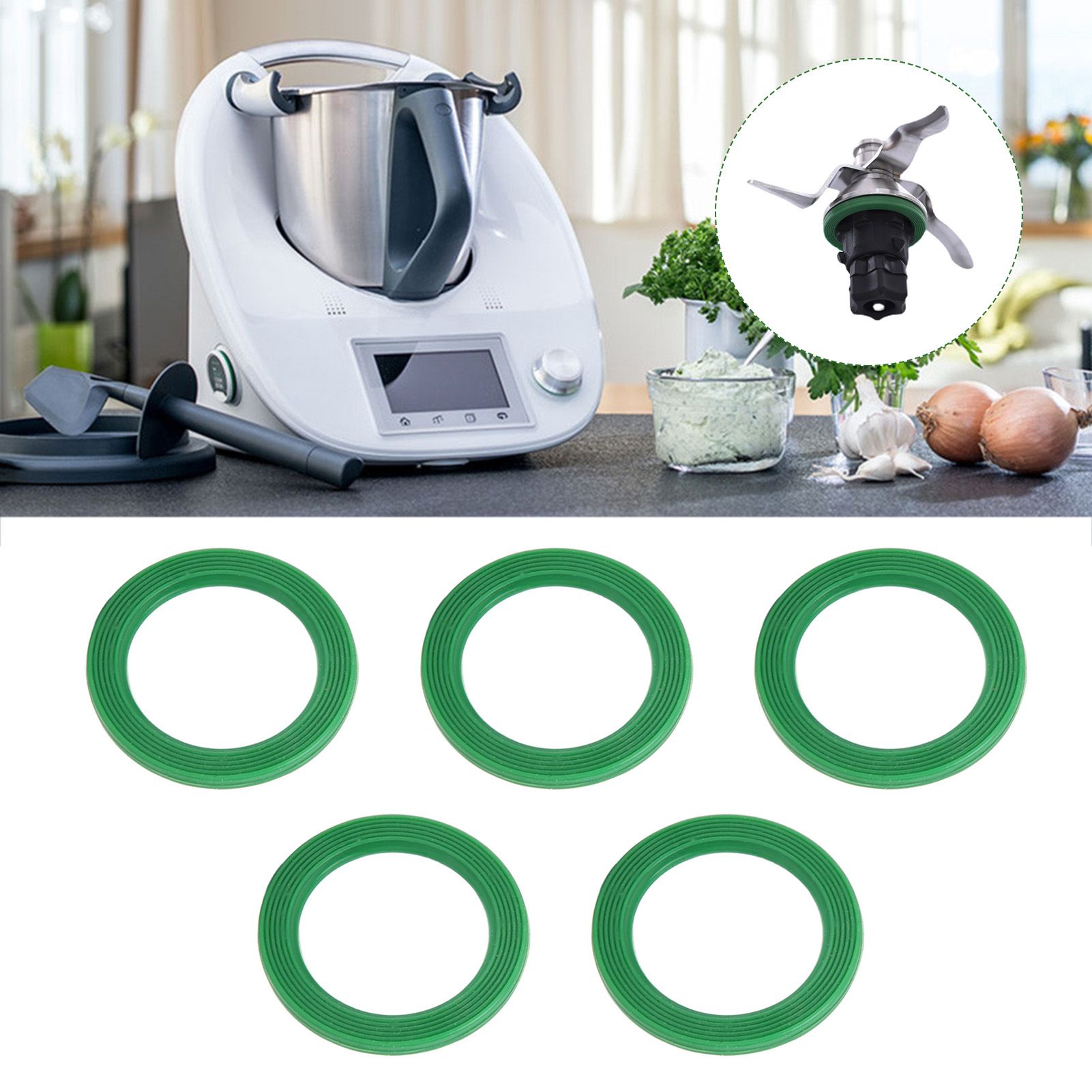 5Pcs Blender Sealing Ring Gasket O Ring Replacement Parts for Vorwerk view 12