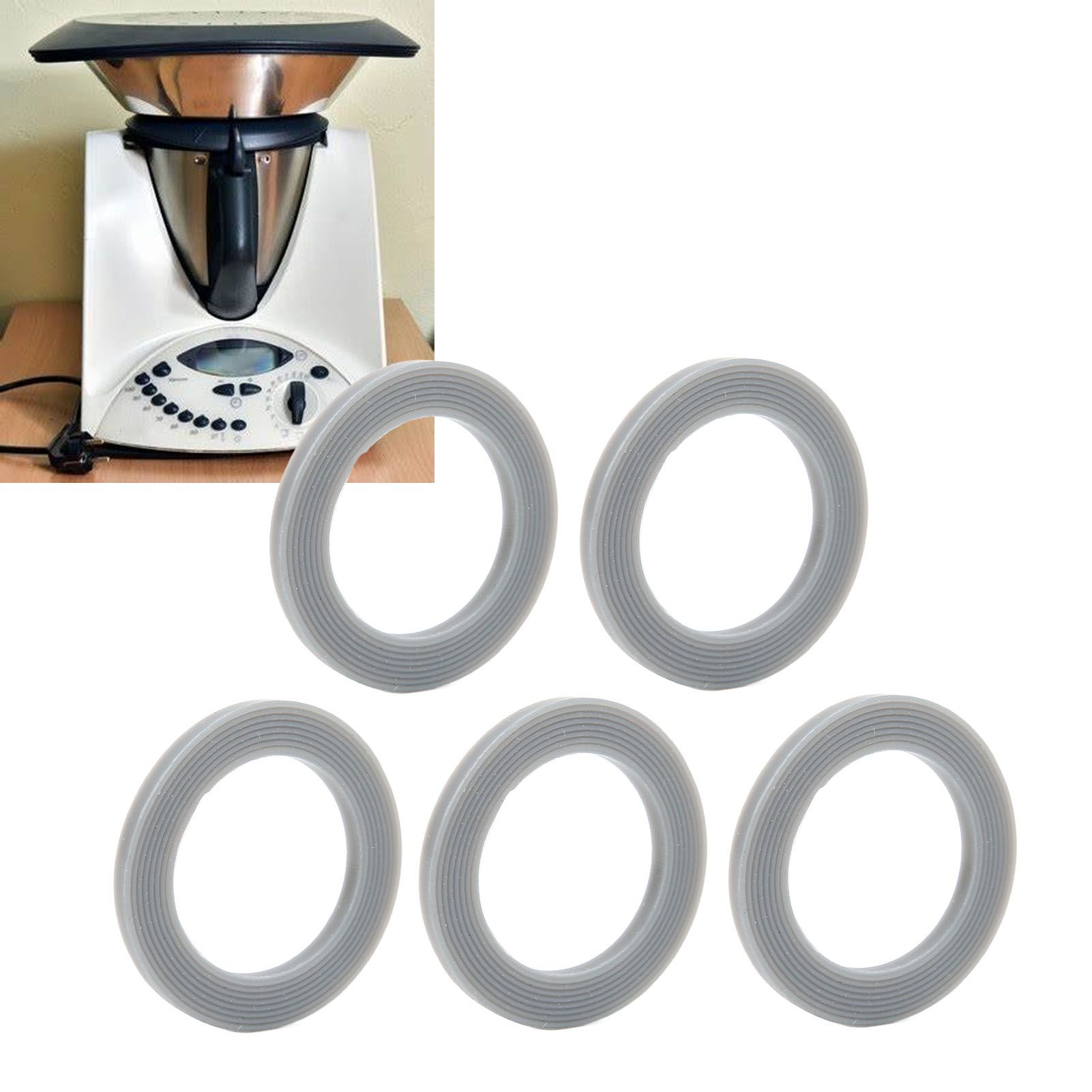 5pcs Silicone Blender Protective Rings Mixer Accessory Spare Parts for Vorwerk view 12