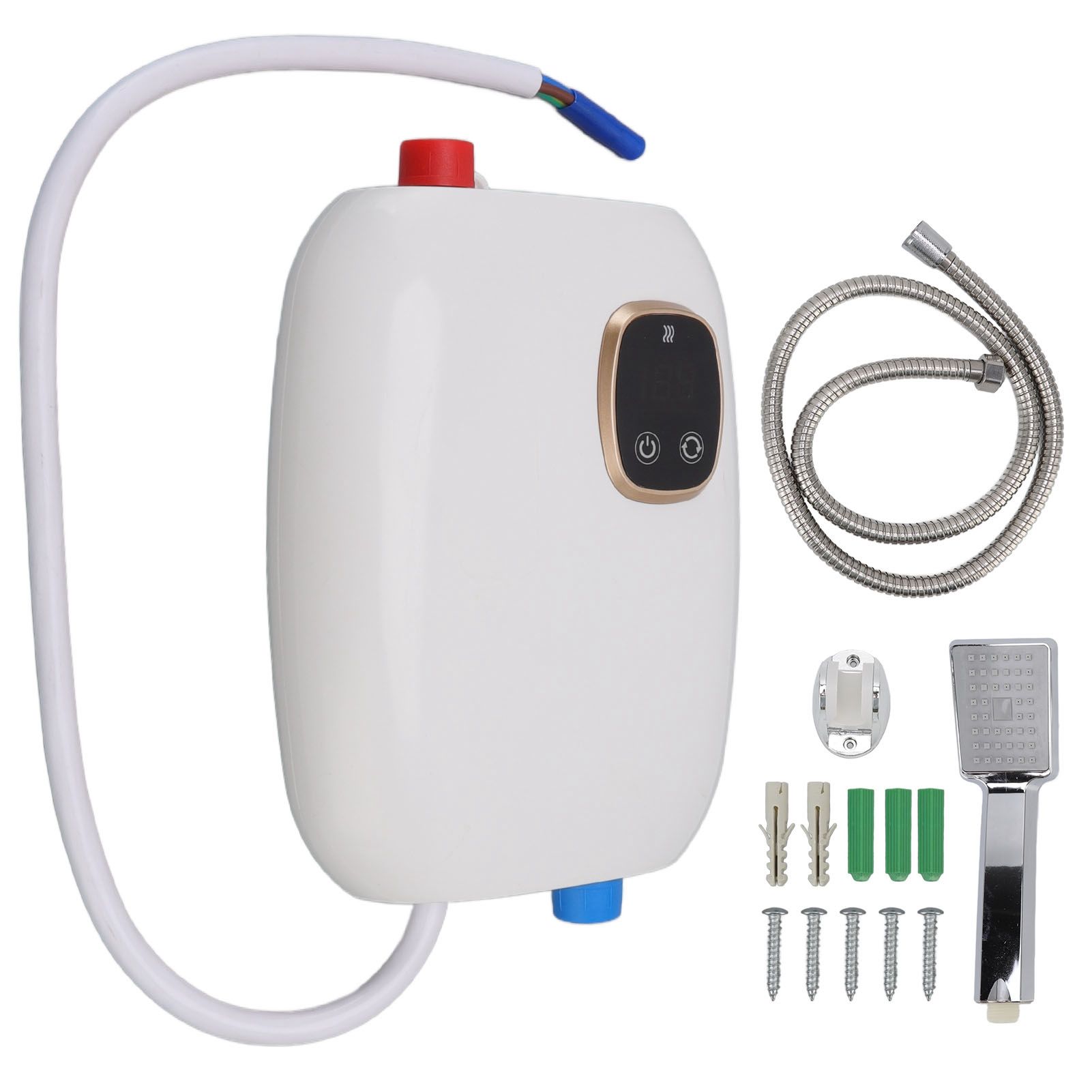 5500W 25A Electric Instant Hot Water Heater Touch Screen Over Temperature