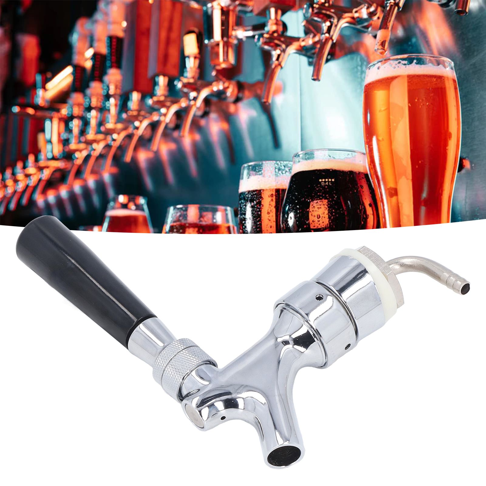Stainless Steel Beer Tap Faucet Beer Tower Faucet Kegerator Tap for Homebrewing view 12
