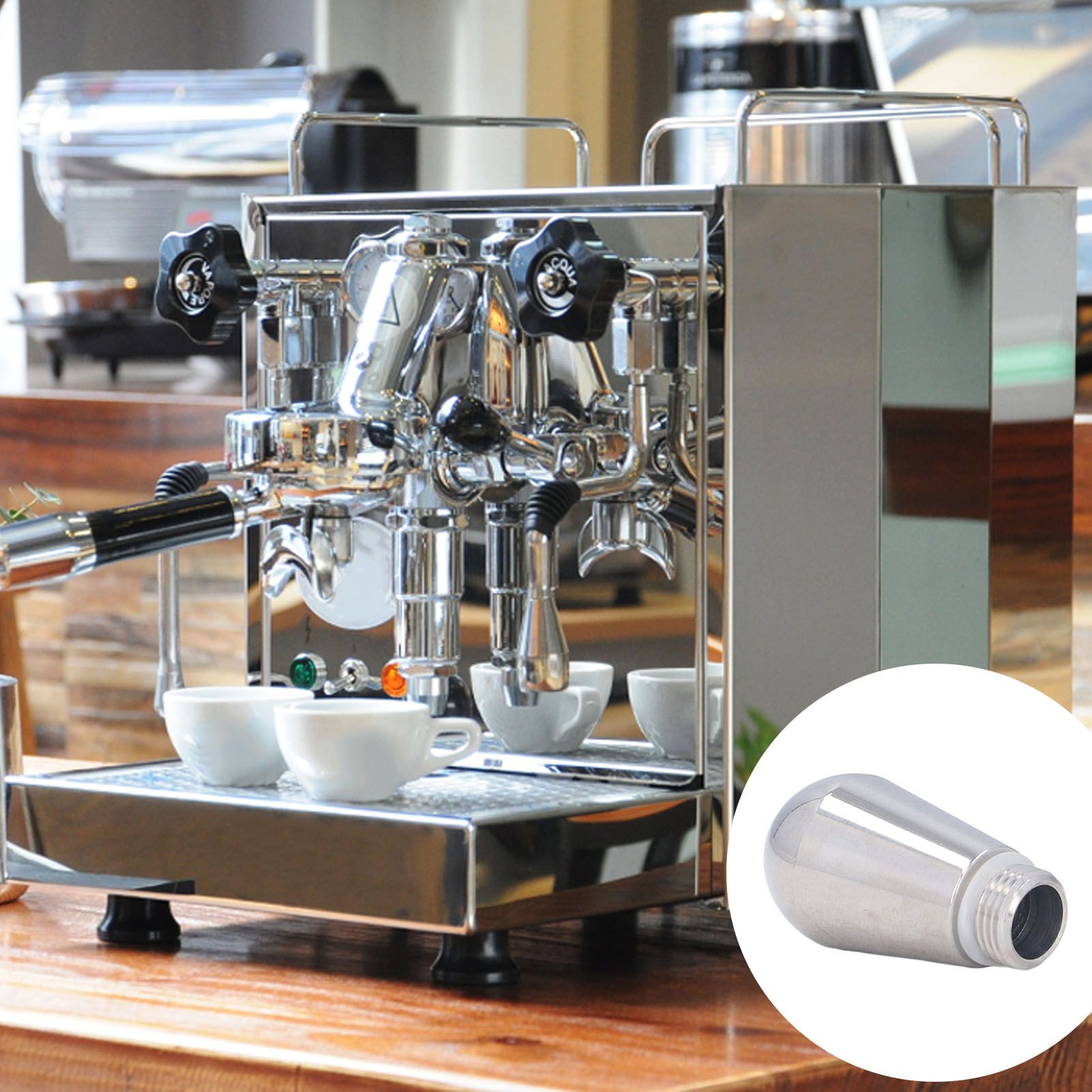 Coffee Machine Steam Nozzle Stainless Steel 4 Holes 360 Degree Semi Auto Coffe view 12