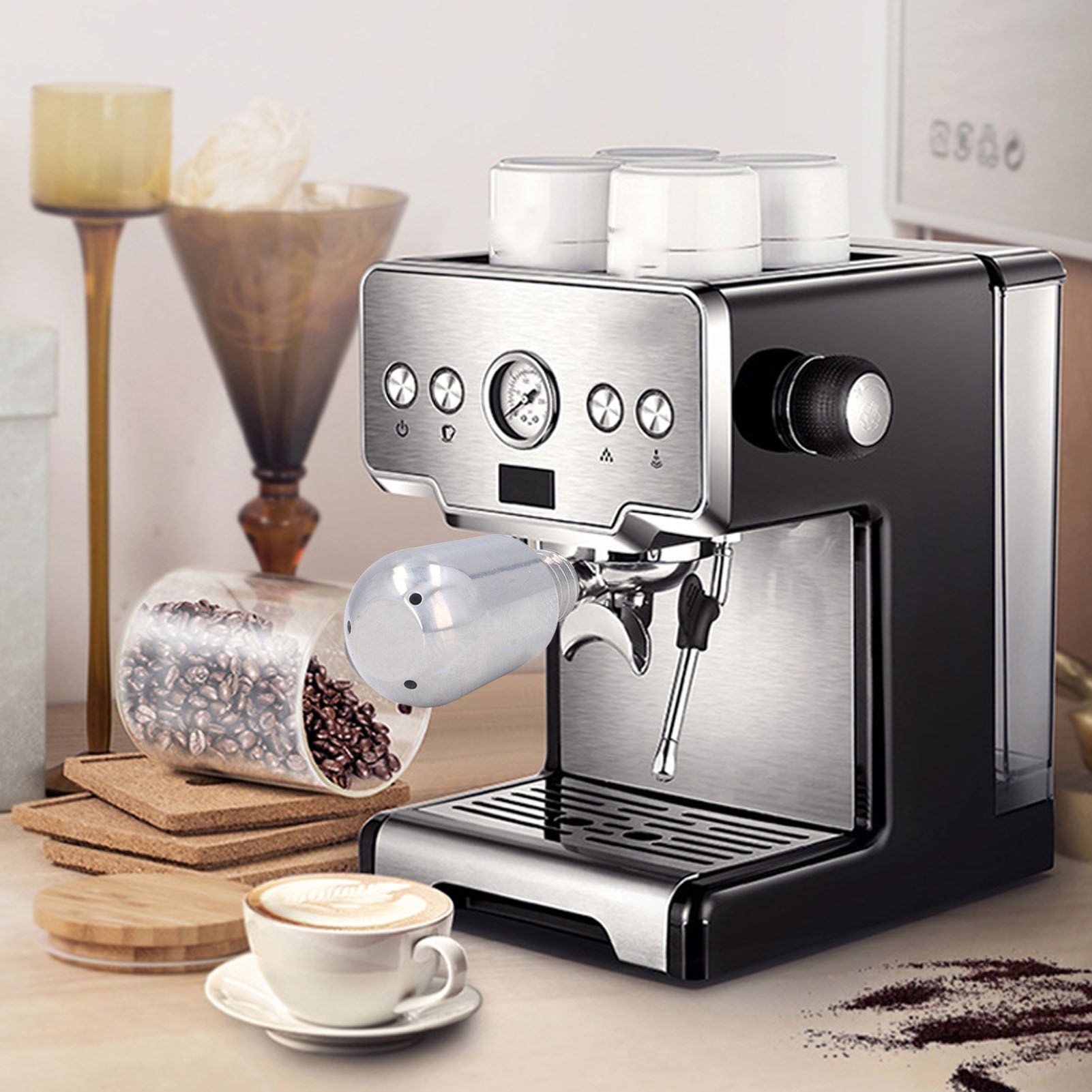 Steam Nozzle Stainless Steel 3 Holes Coffee Machine Steam Nozzle for GEMILAI view 12