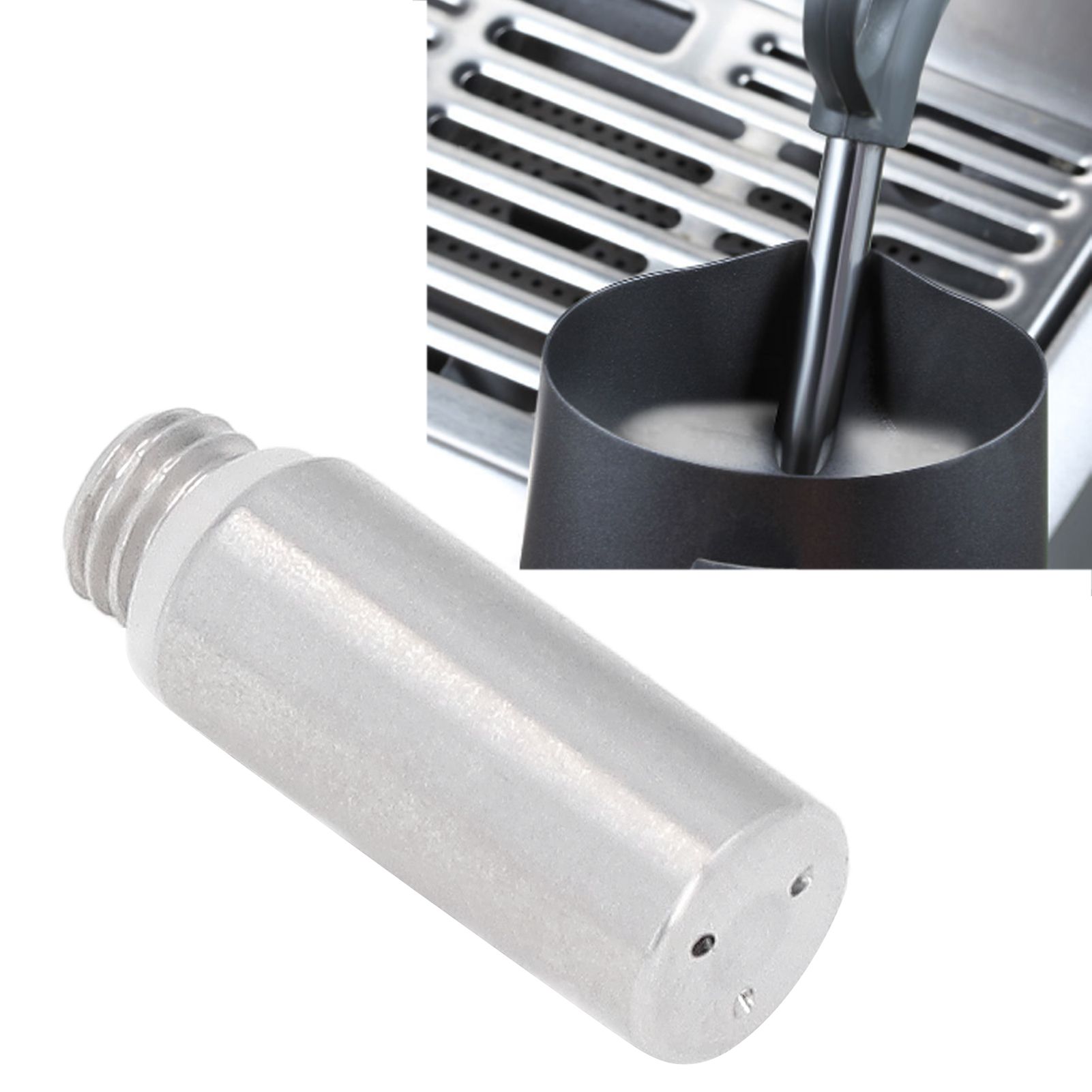 Coffee Machine Steam Nozzle 3 Holes Stainless Steel Milk Foam Spout Tools for view 12
