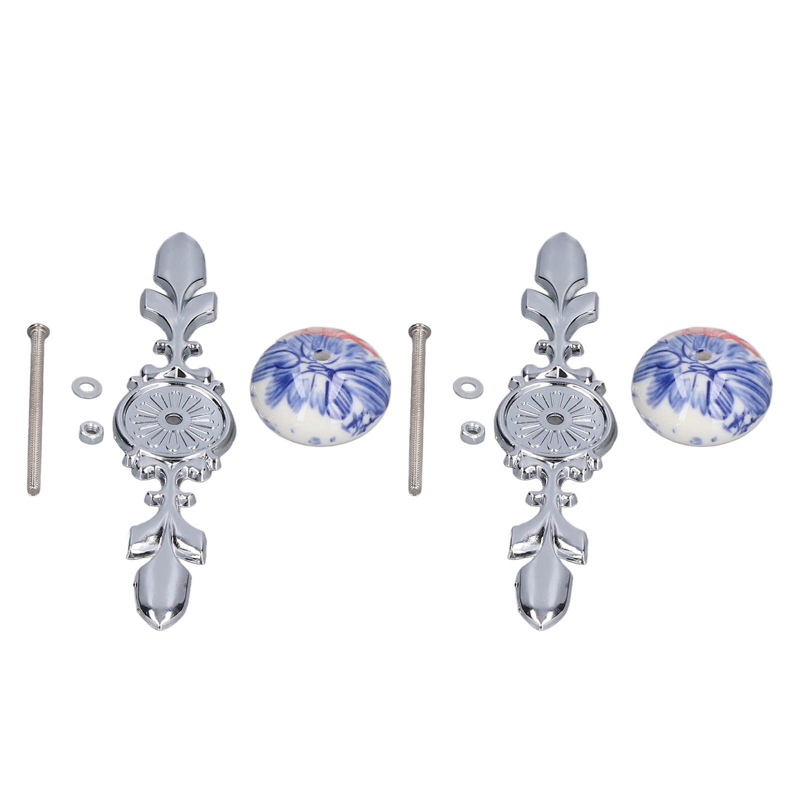 2pcs/set Ceramic Cabinet Handle Modern Simple Style Hand Painted Ceramic view 2