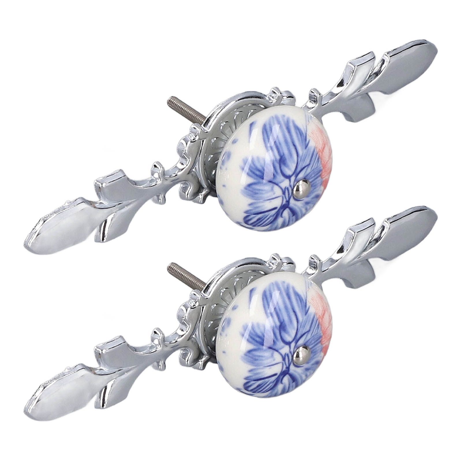 2pcs/set Ceramic Cabinet Handle Modern Simple Style Hand Painted Ceramic view 4