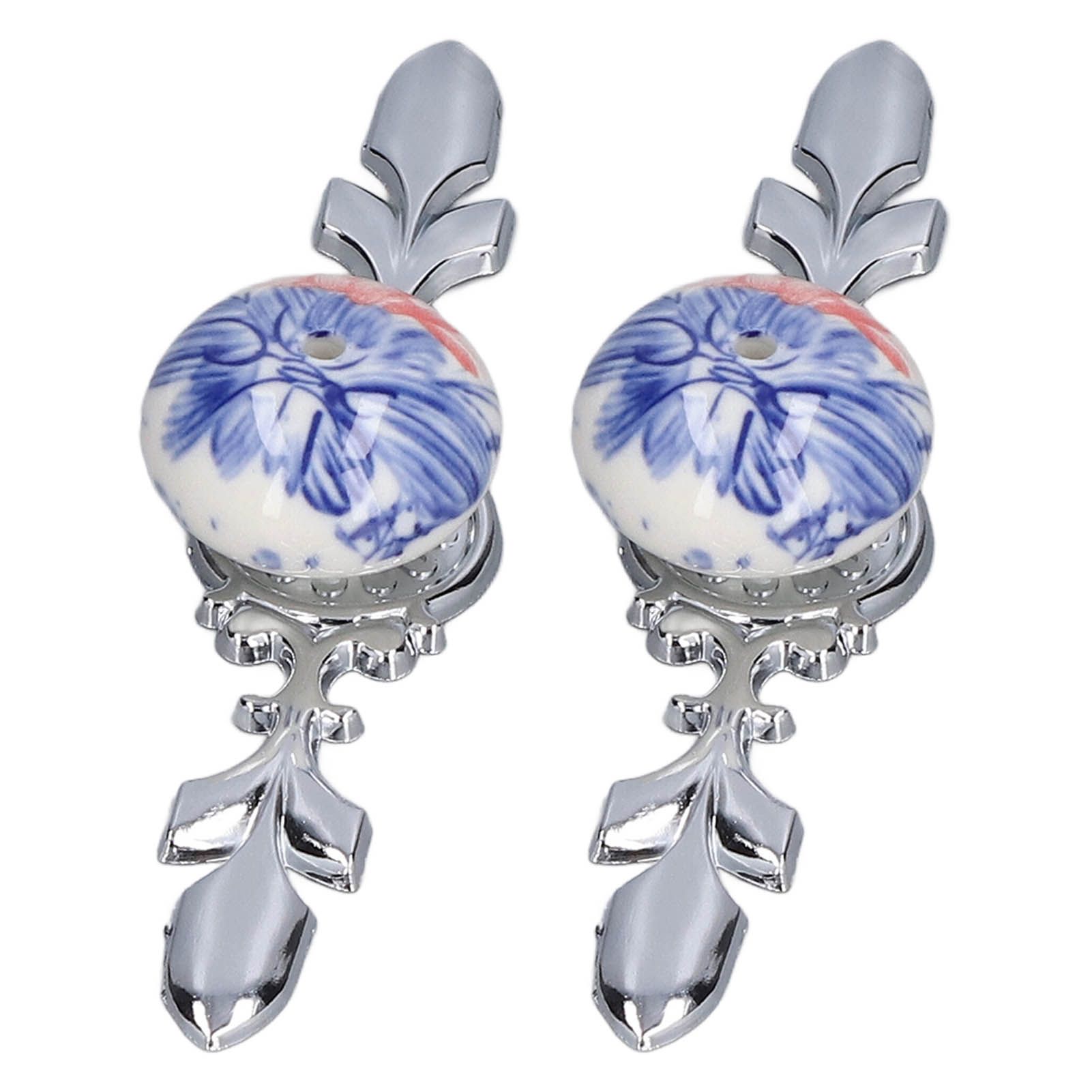 2pcs/set Ceramic Cabinet Handle Modern Simple Style Hand Painted Ceramic view 5