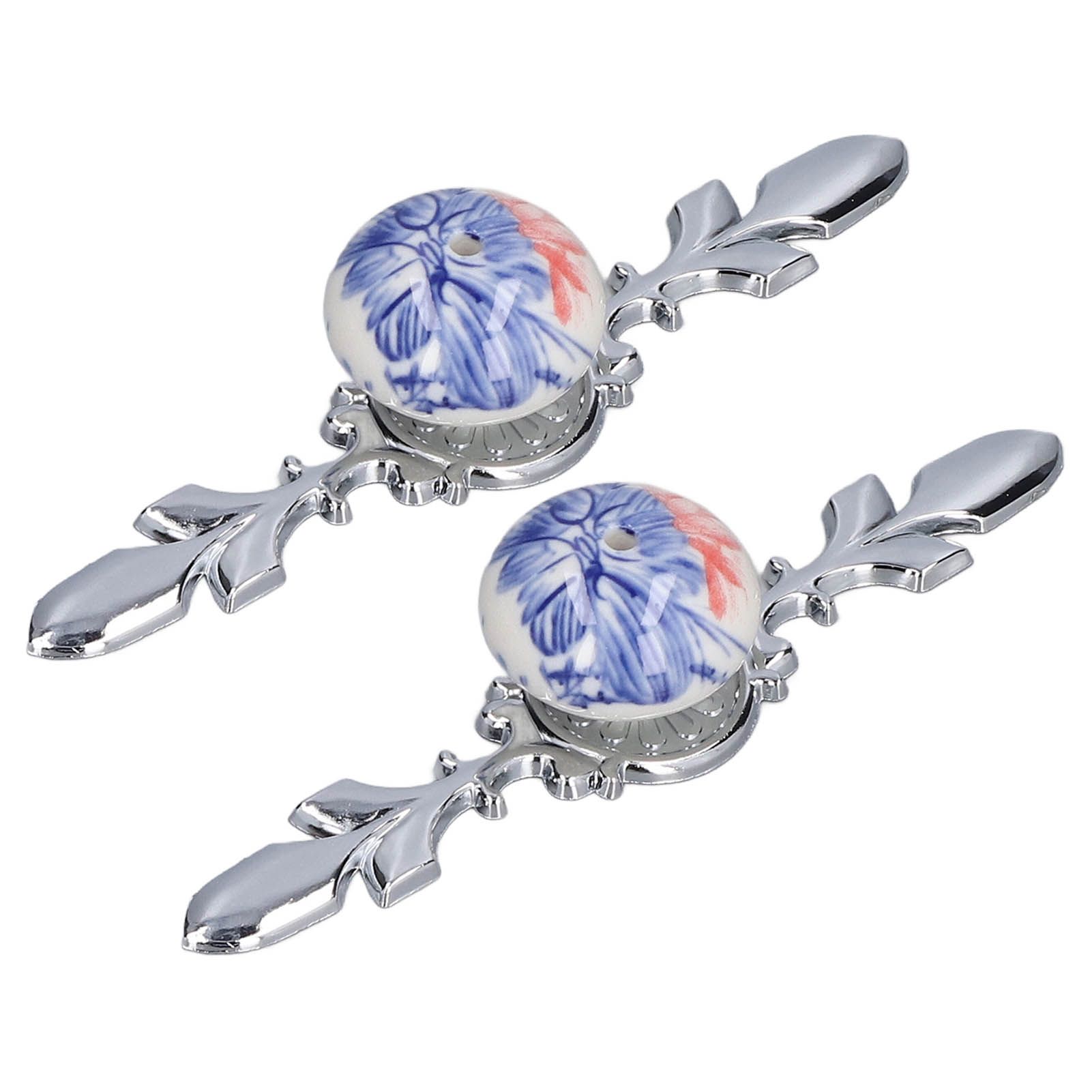 2pcs/set Ceramic Cabinet Handle Modern Simple Style Hand Painted Ceramic view 7